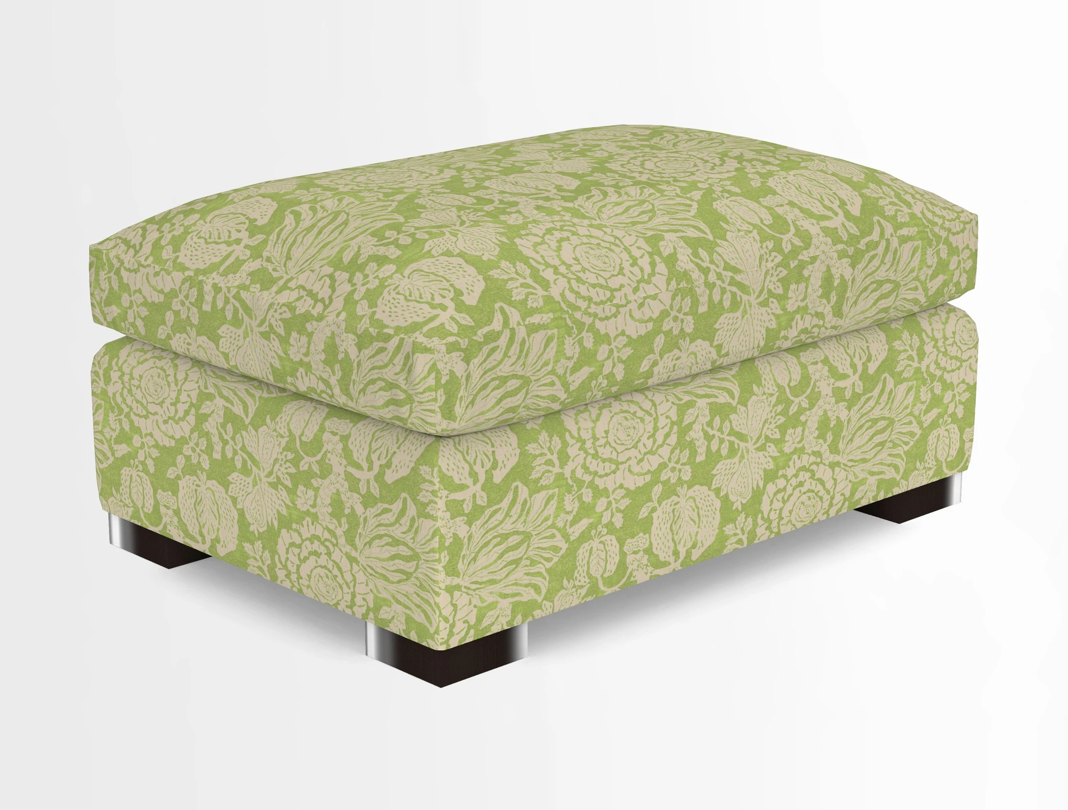 Wadenhoe Storage Footstool in Two Tone Plain Biscuit