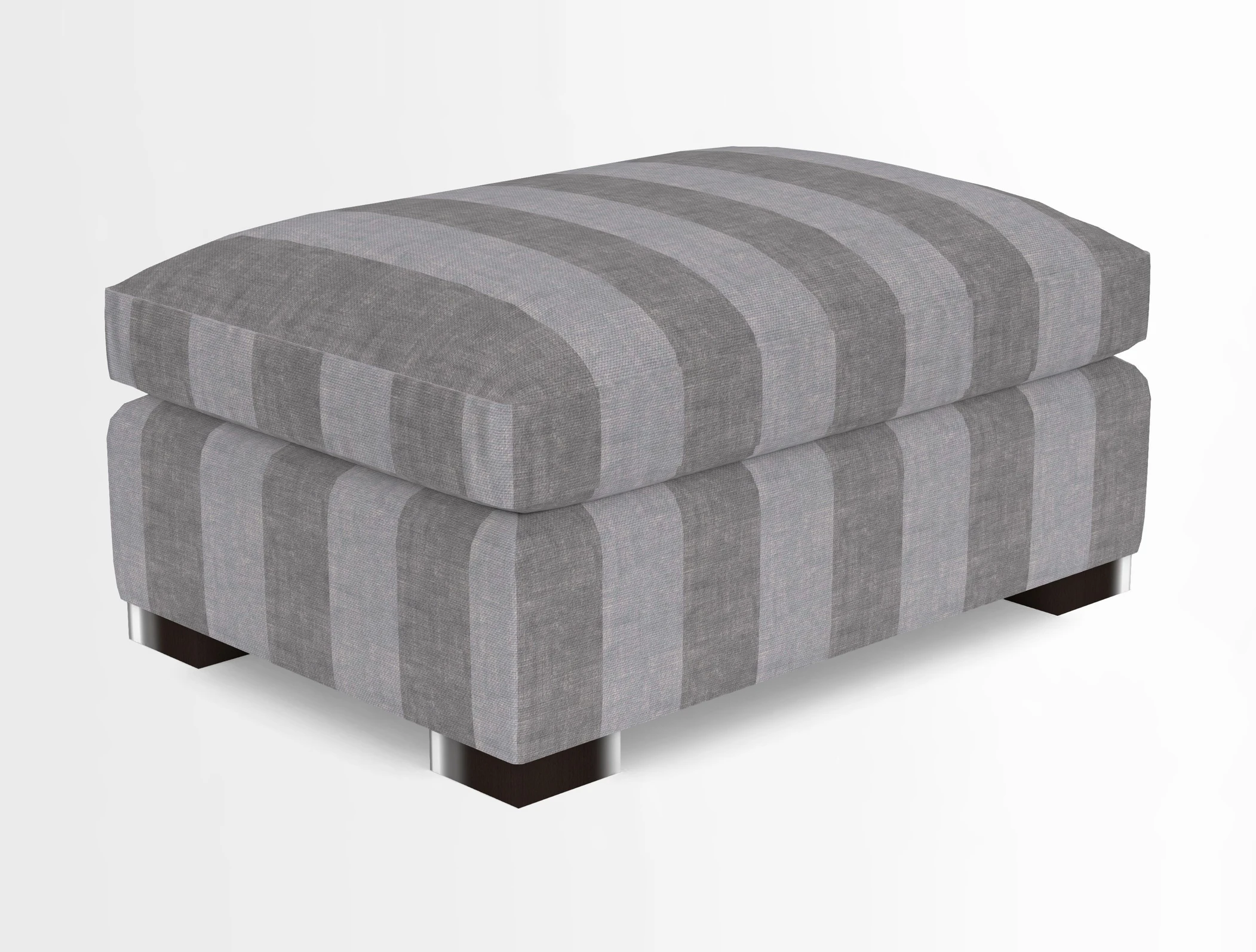 Wadenhoe Storage Footstool in Two Tone Plain Biscuit
