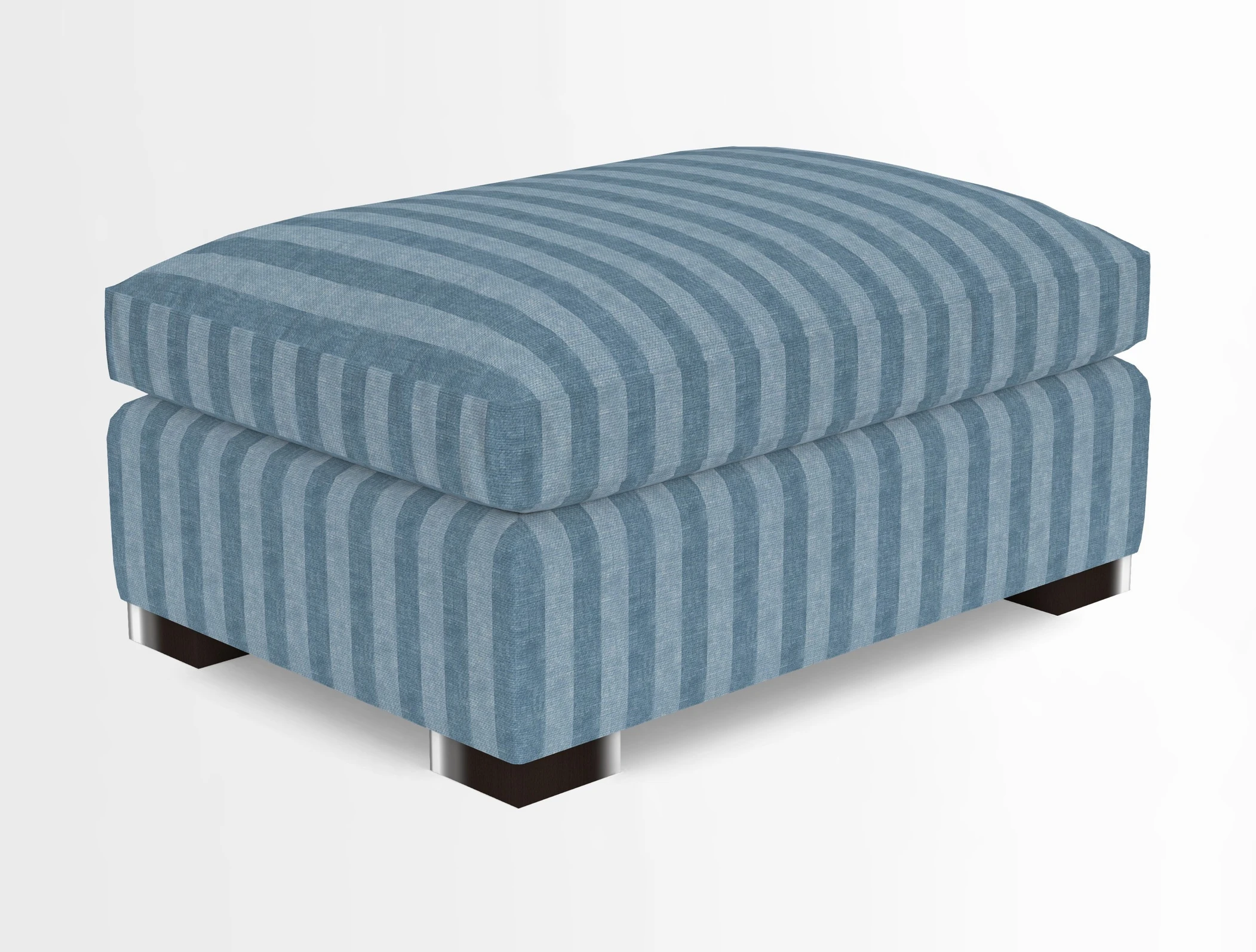 Wadenhoe Storage Footstool in Two Tone Plain Biscuit