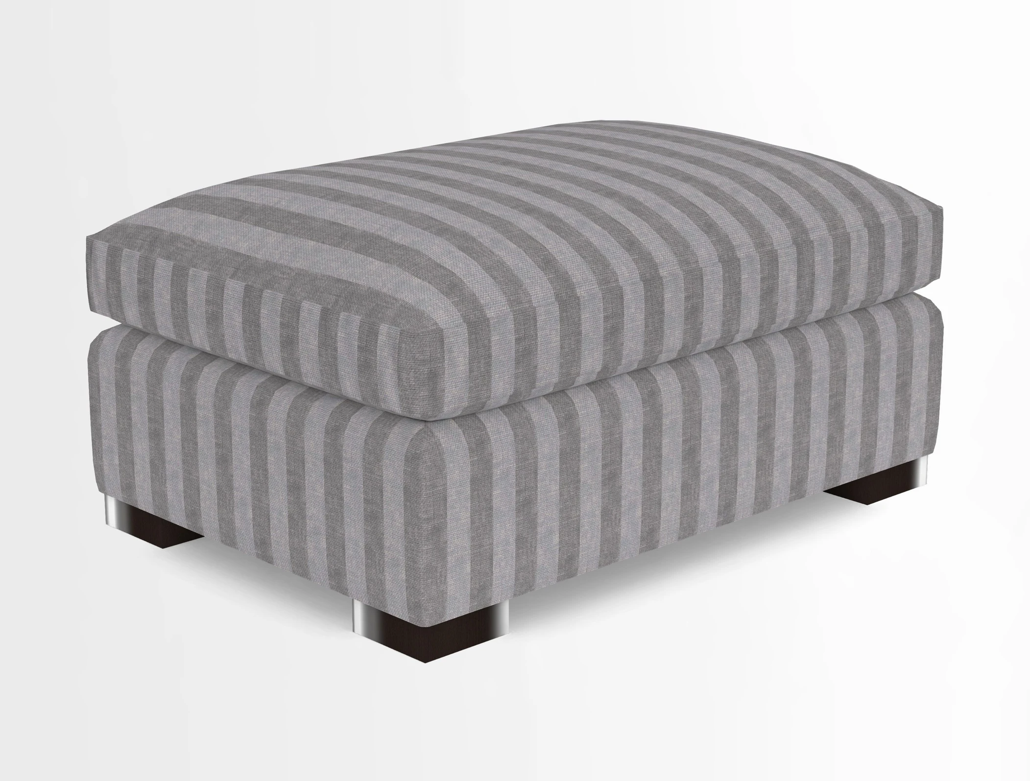Wadenhoe Storage Footstool in Two Tone Plain Biscuit