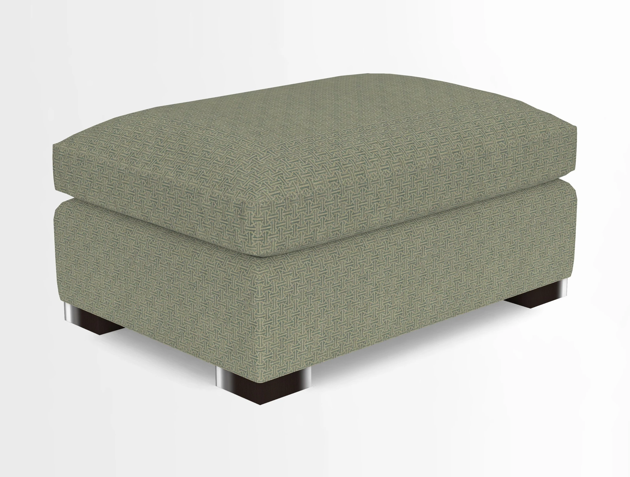 Wadenhoe Storage Footstool in Two Tone Plain Biscuit