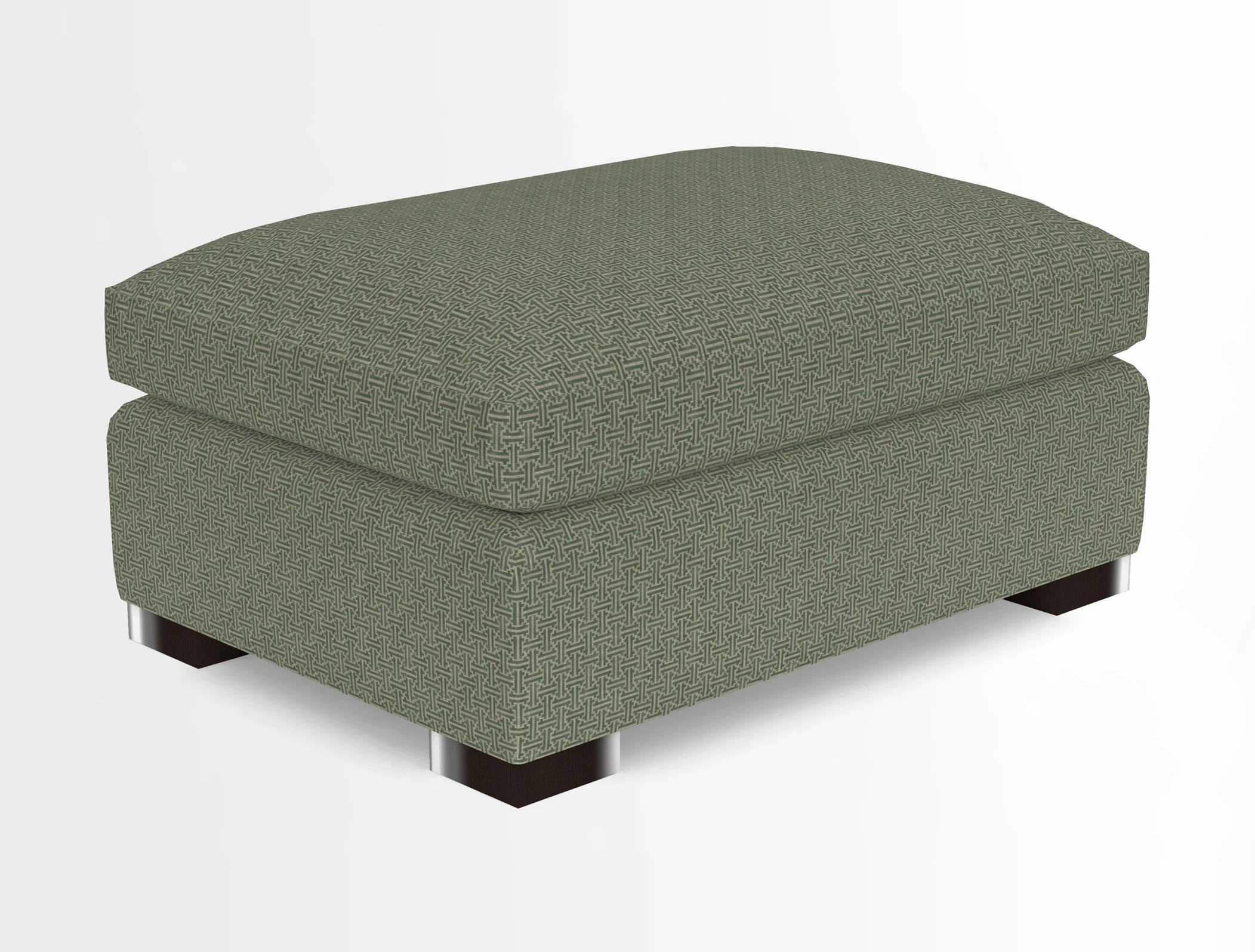 Wadenhoe Storage Footstool in Two Tone Plain Biscuit