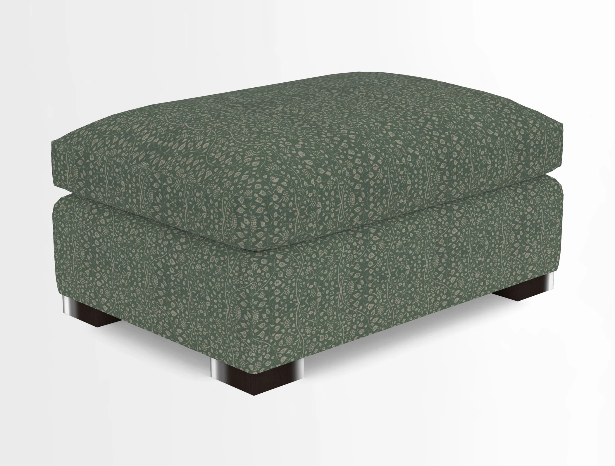 Wadenhoe Storage Footstool in Two Tone Plain Biscuit