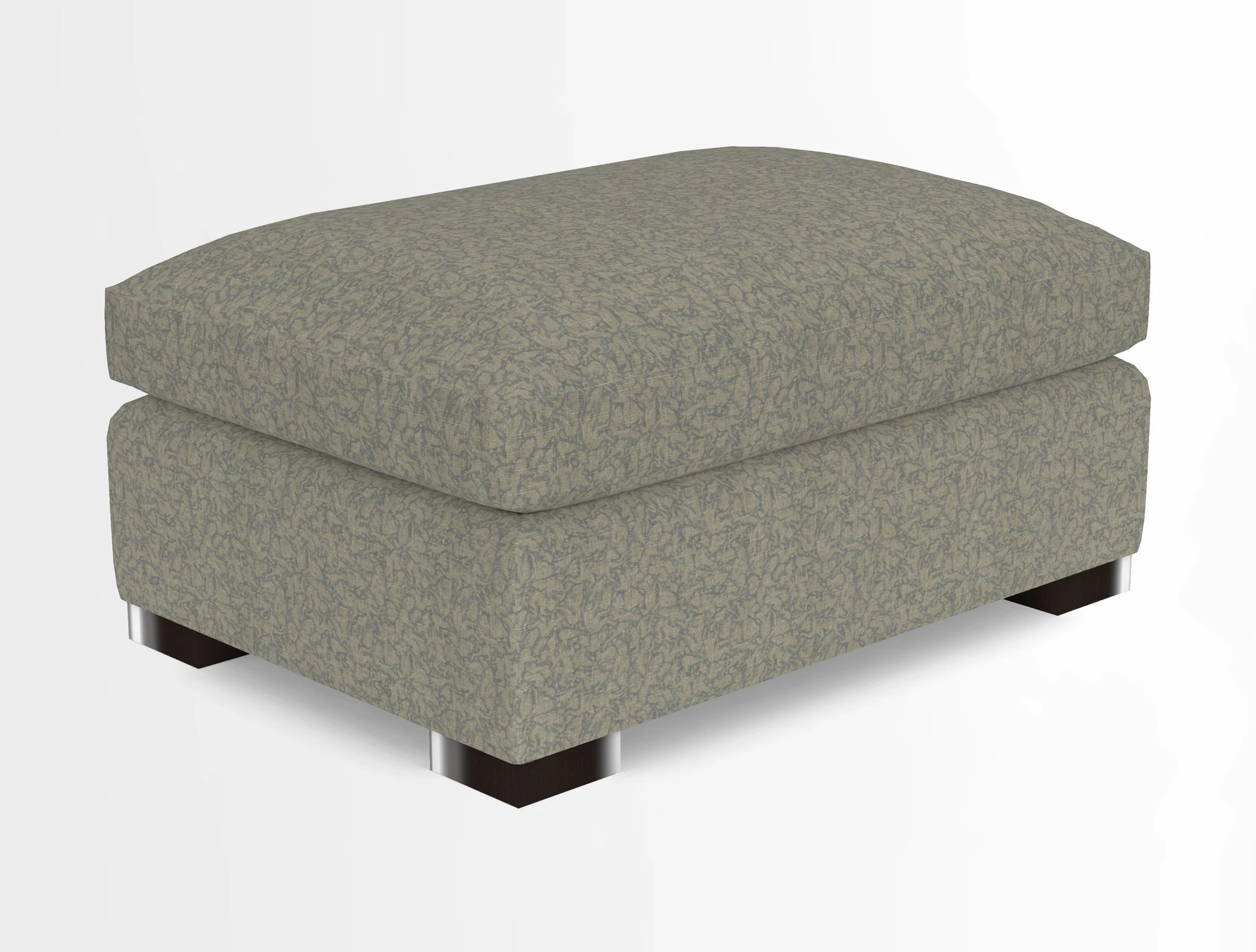Wadenhoe Storage Footstool in Two Tone Plain Biscuit