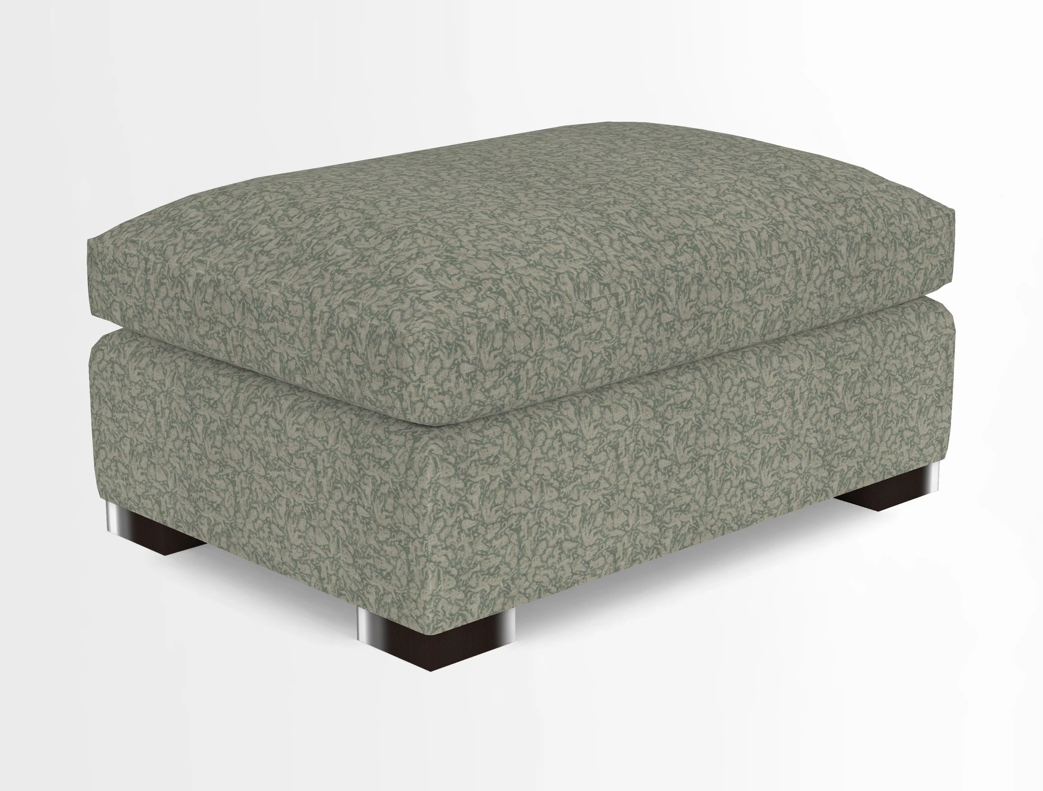Wadenhoe Storage Footstool in Two Tone Plain Biscuit