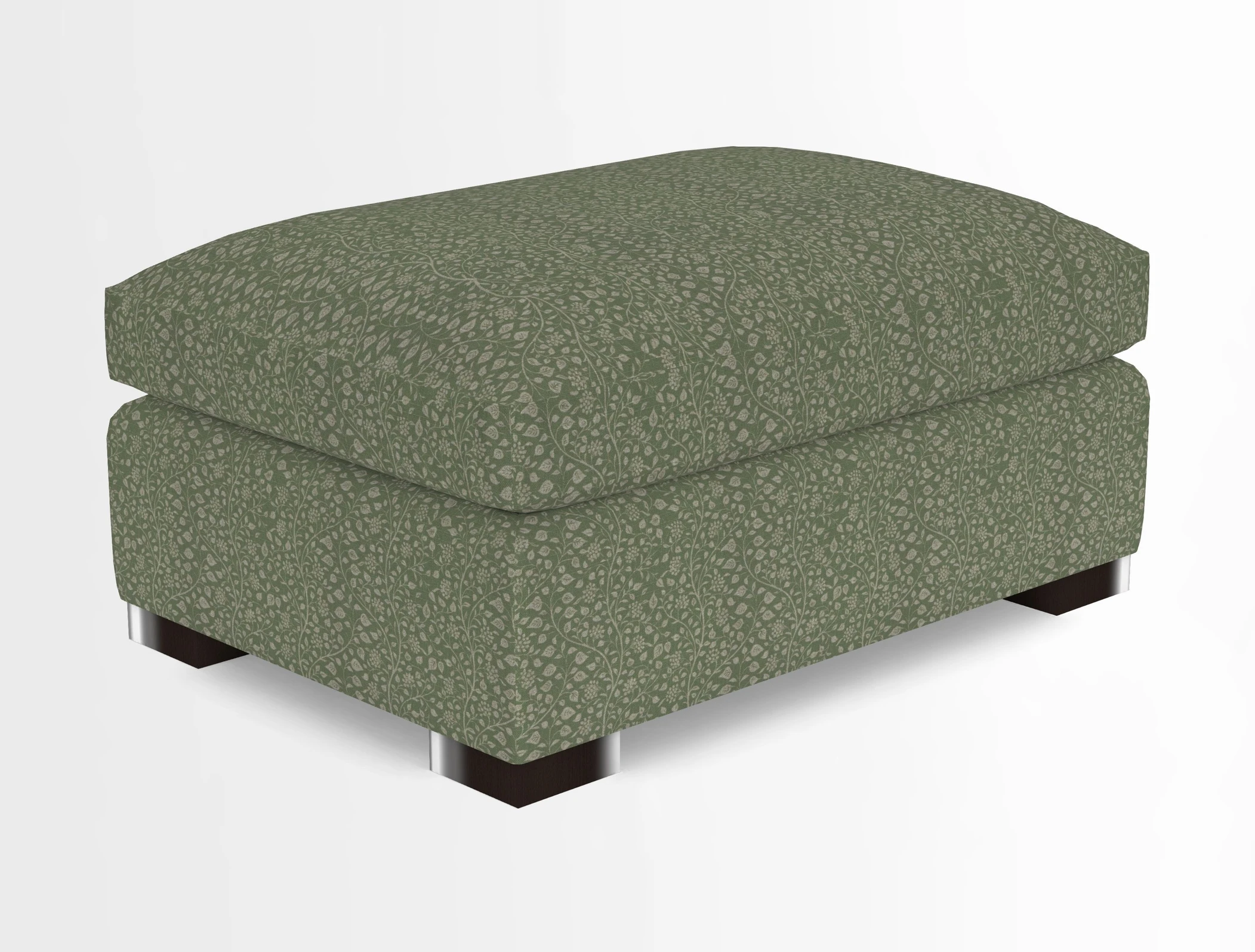 Wadenhoe Storage Footstool in Two Tone Plain Biscuit