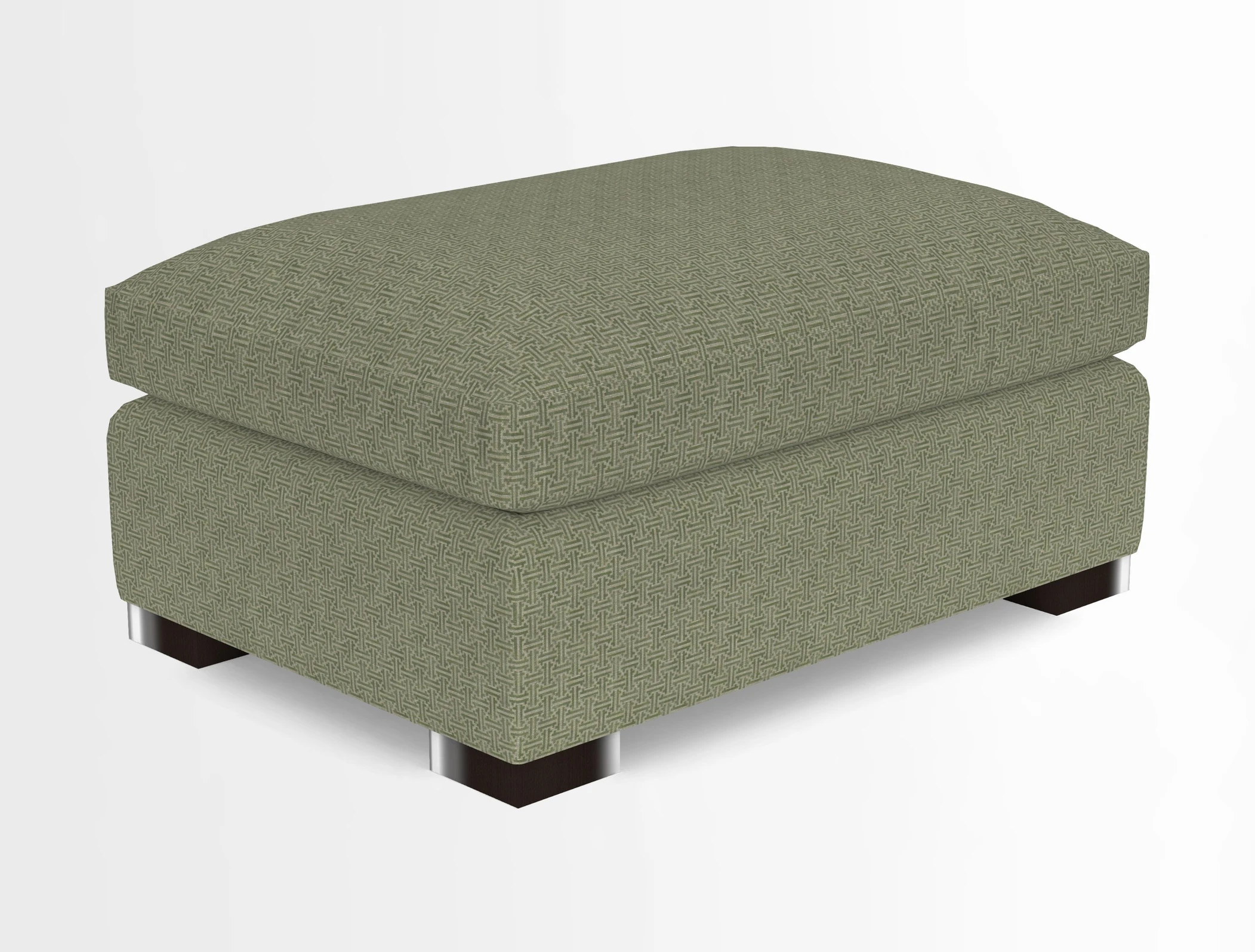 Wadenhoe Storage Footstool in Two Tone Plain Biscuit