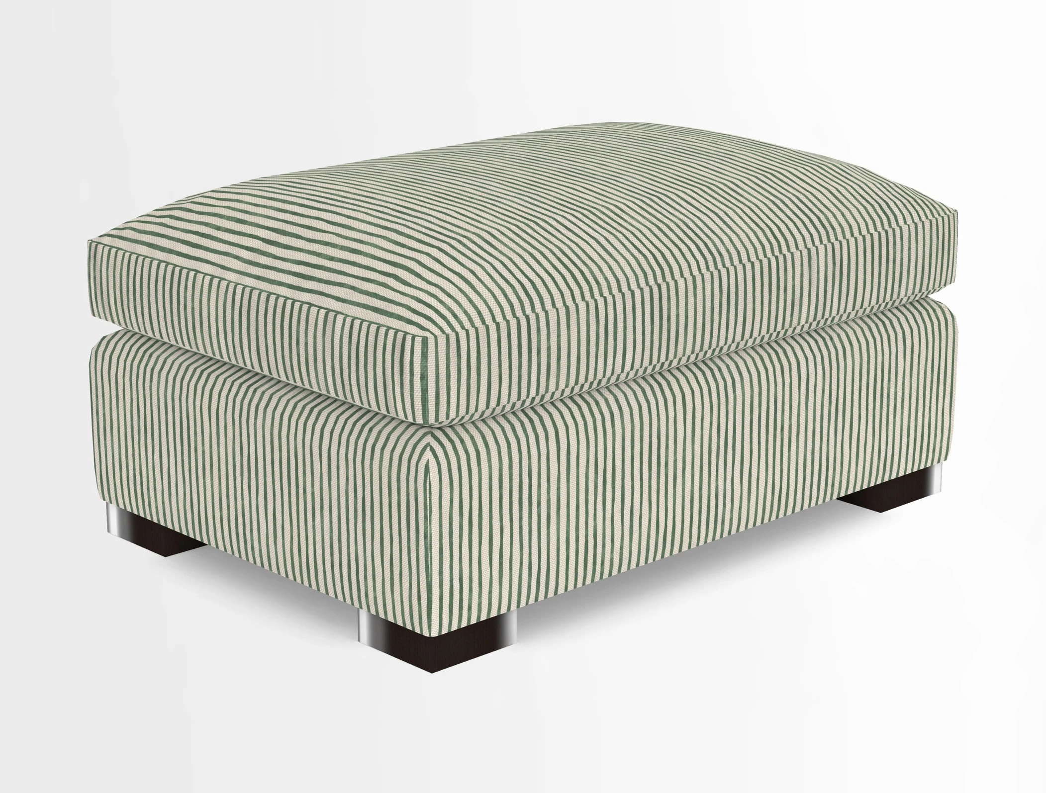 Wadenhoe Storage Footstool in Two Tone Plain Biscuit
