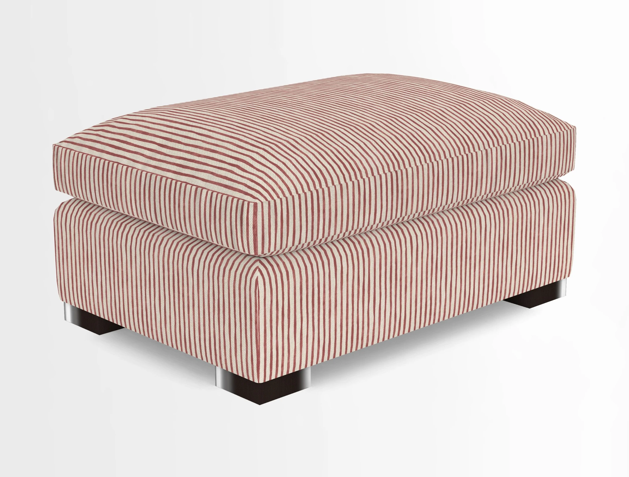 Wadenhoe Storage Footstool in Two Tone Plain Biscuit