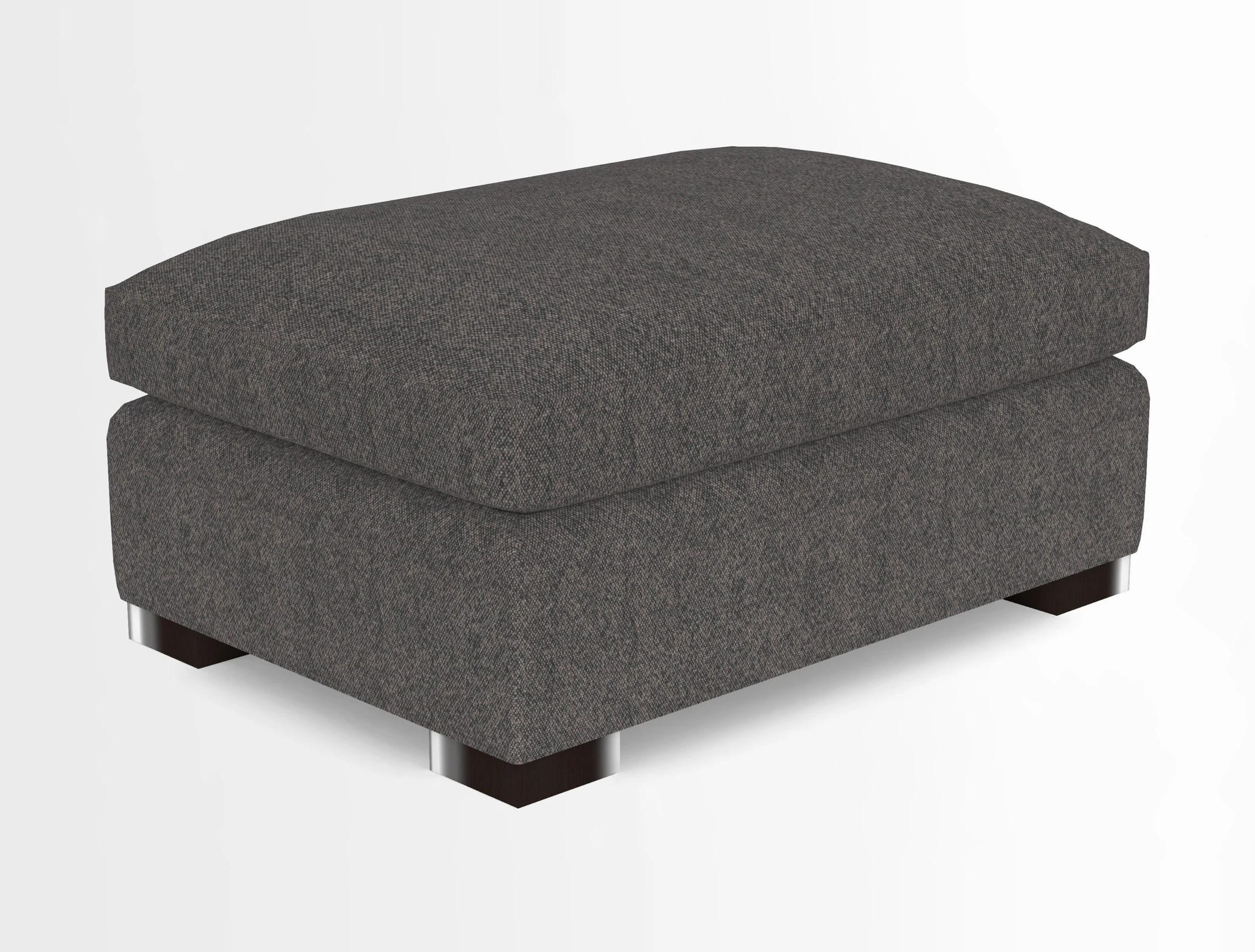 Wadenhoe Storage Footstool in Two Tone Plain Biscuit