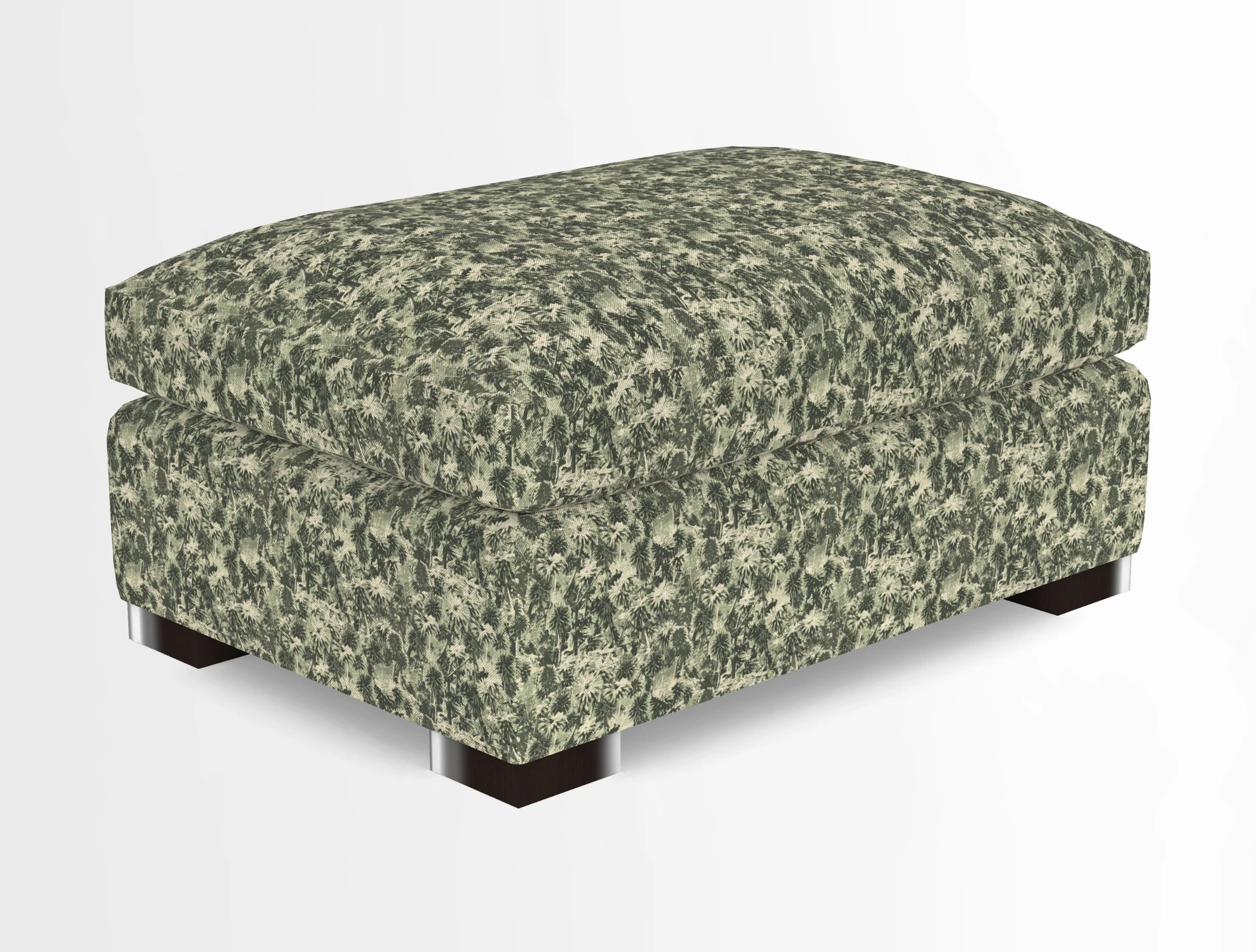 Wadenhoe Storage Footstool in Two Tone Plain Biscuit