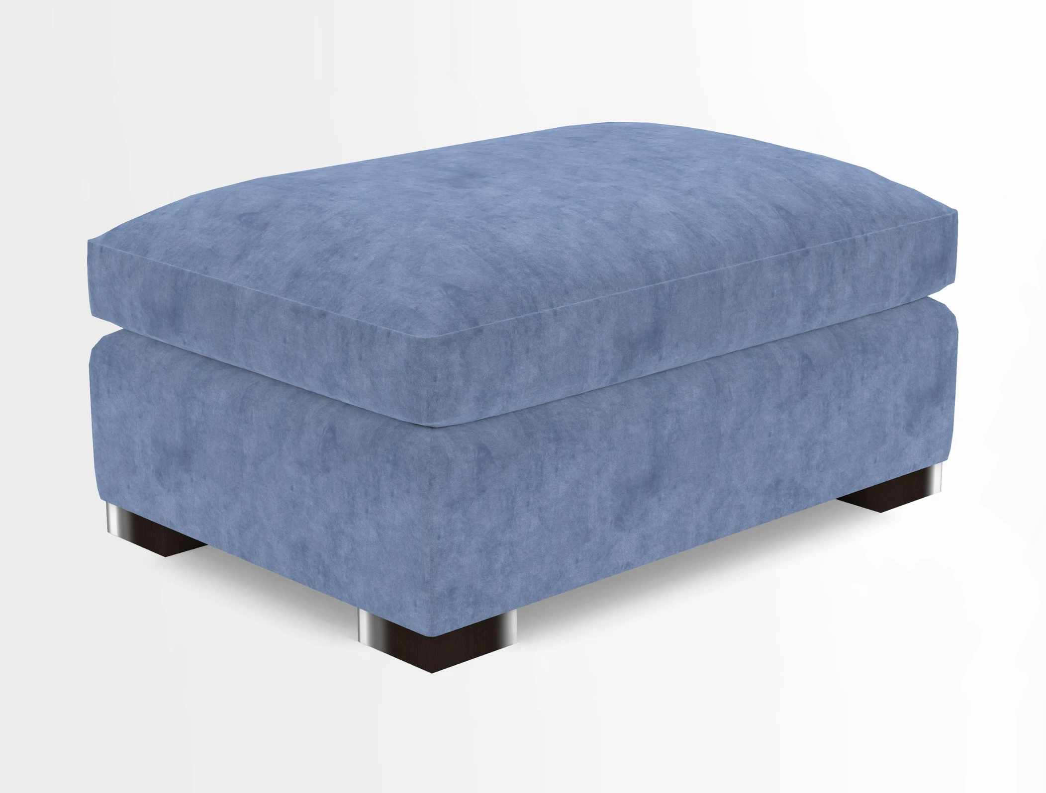 Wadenhoe Storage Footstool in Two Tone Plain Biscuit