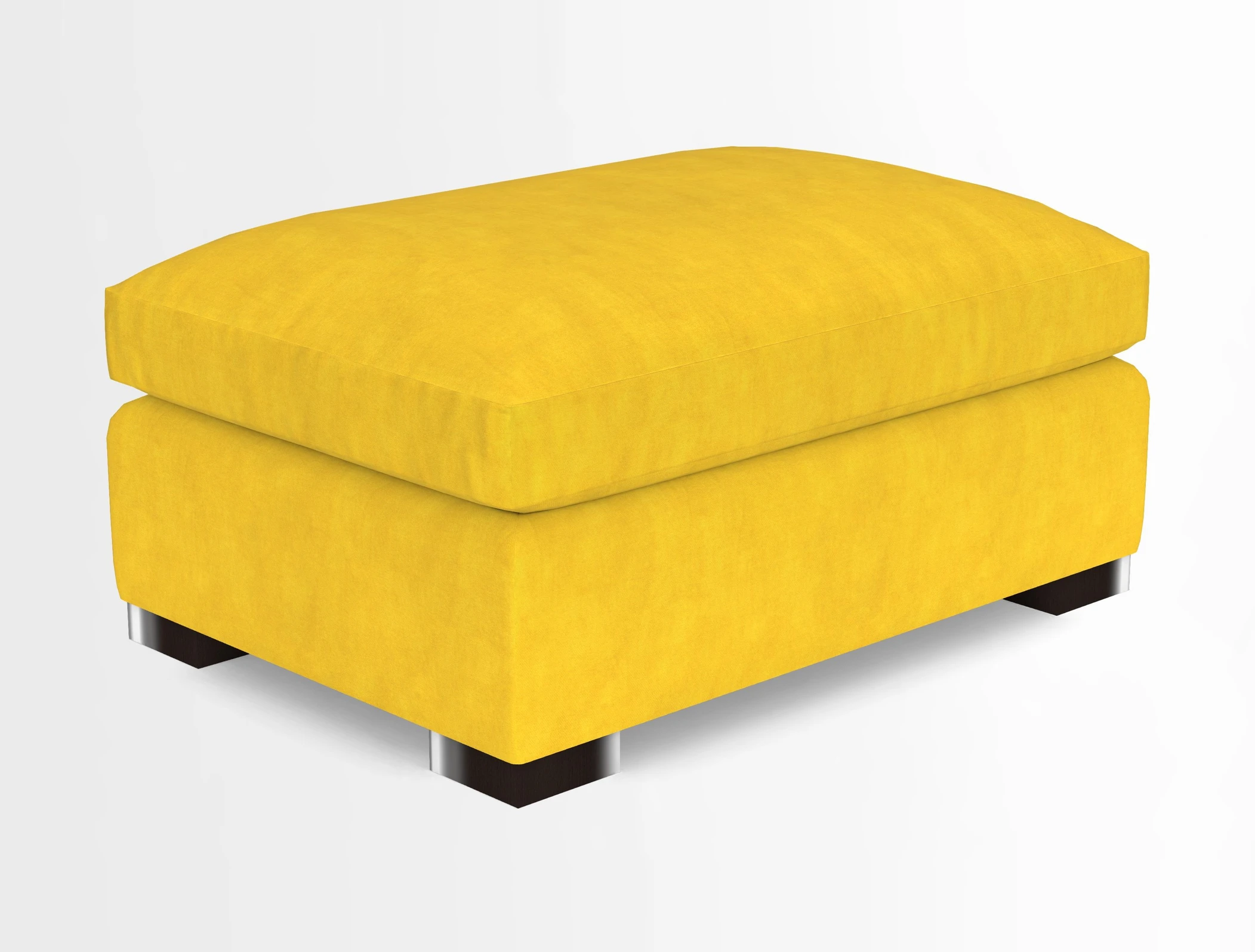 Wadenhoe Storage Footstool in Two Tone Plain Biscuit