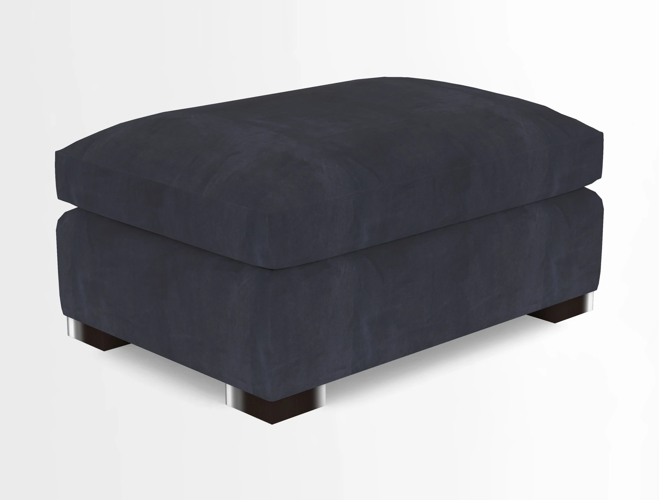 Wadenhoe Storage Footstool in Two Tone Plain Biscuit