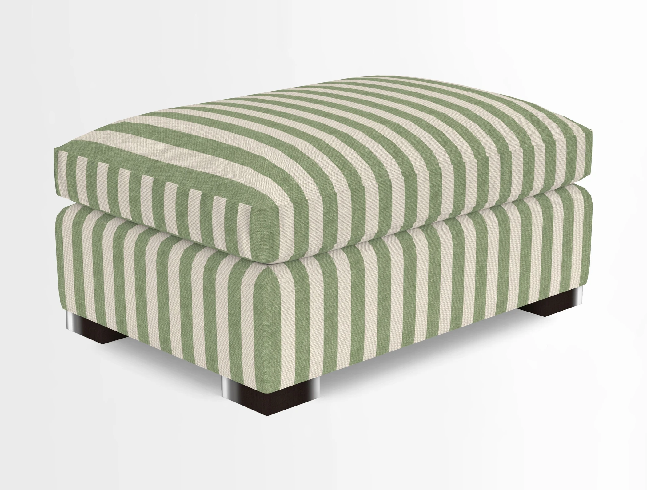 Wadenhoe Storage Footstool in Two Tone Plain Biscuit