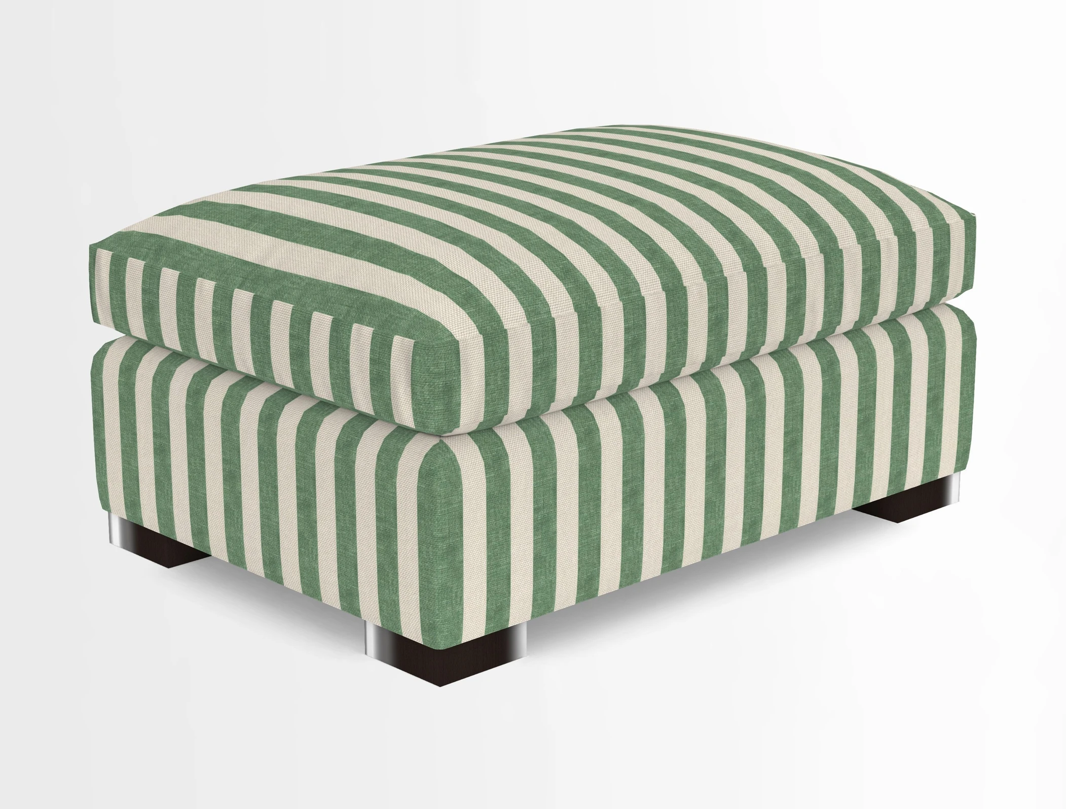 Wadenhoe Storage Footstool in Two Tone Plain Biscuit