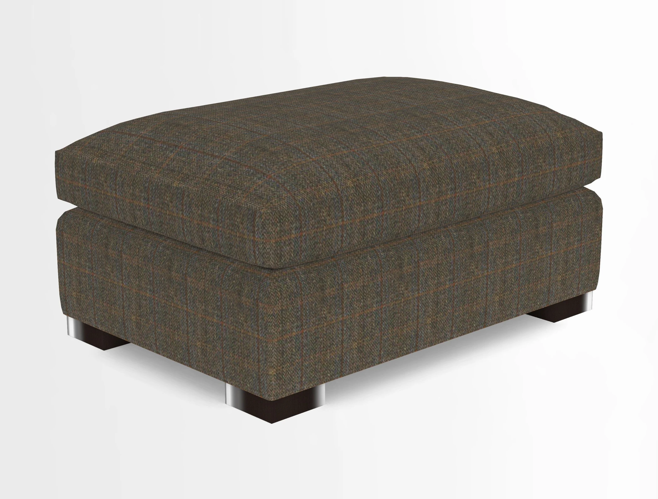 Wadenhoe Storage Footstool in Two Tone Plain Biscuit