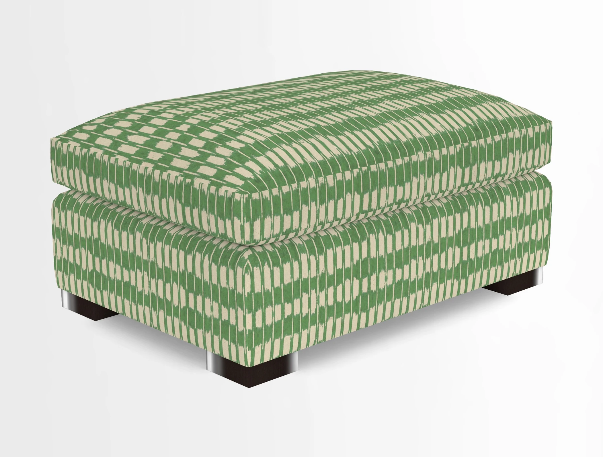 Wadenhoe Storage Footstool in Two Tone Plain Biscuit
