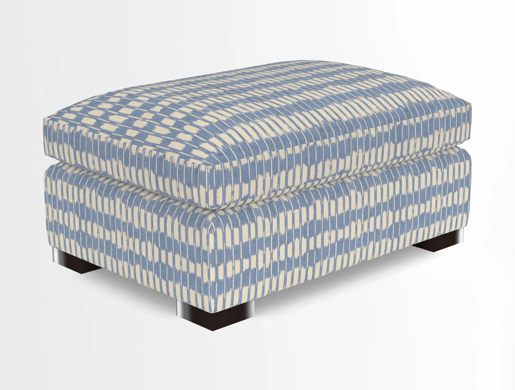 Wadenhoe Storage Footstool in Two Tone Plain Biscuit