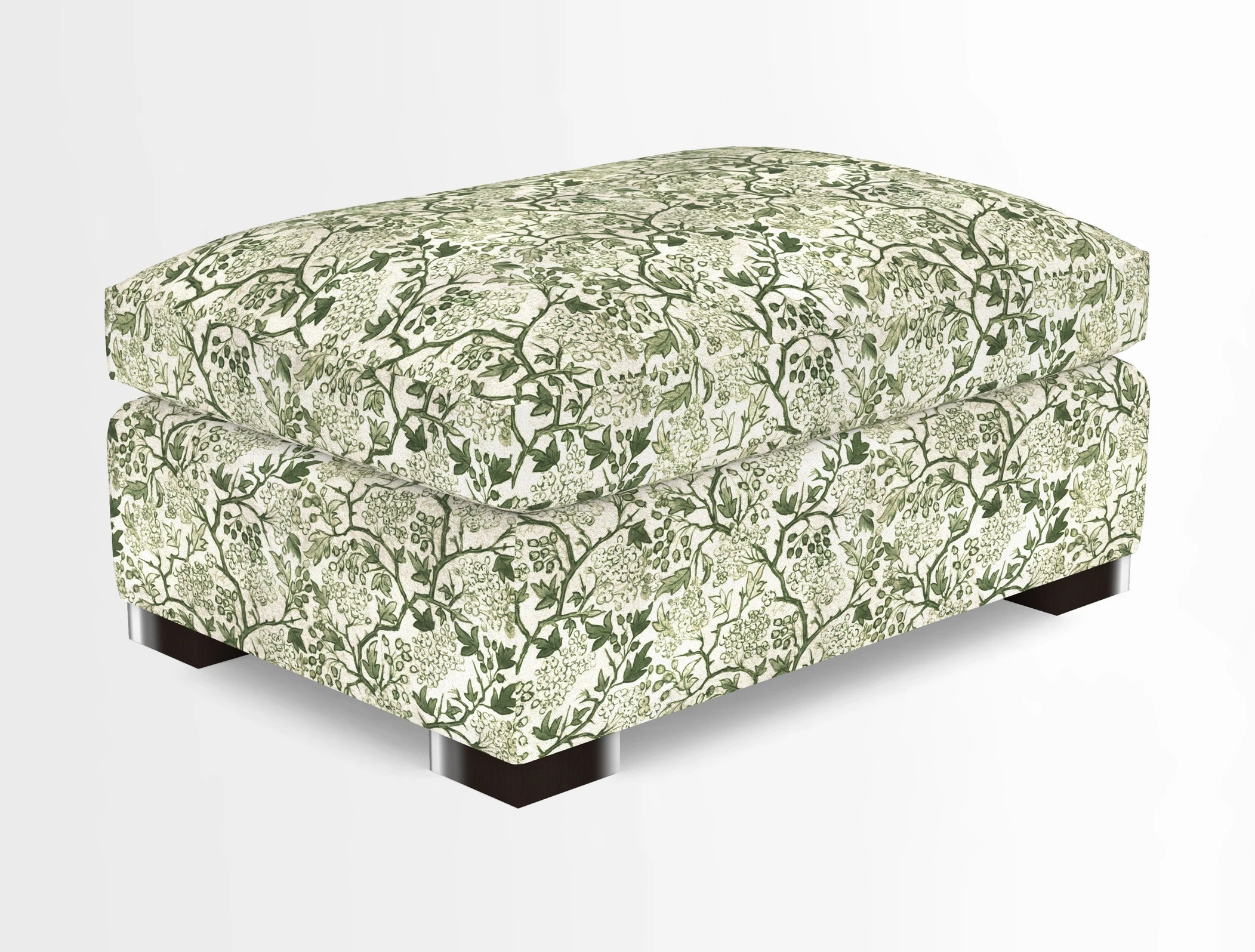 Wadenhoe Storage Footstool in Two Tone Plain Biscuit