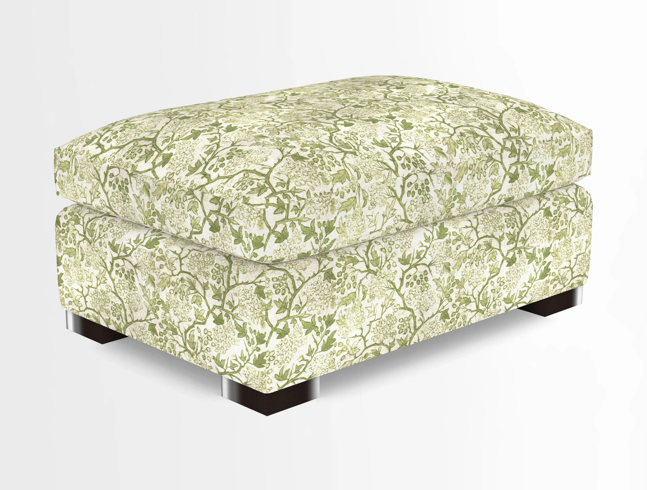 Wadenhoe Storage Footstool in Two Tone Plain Biscuit