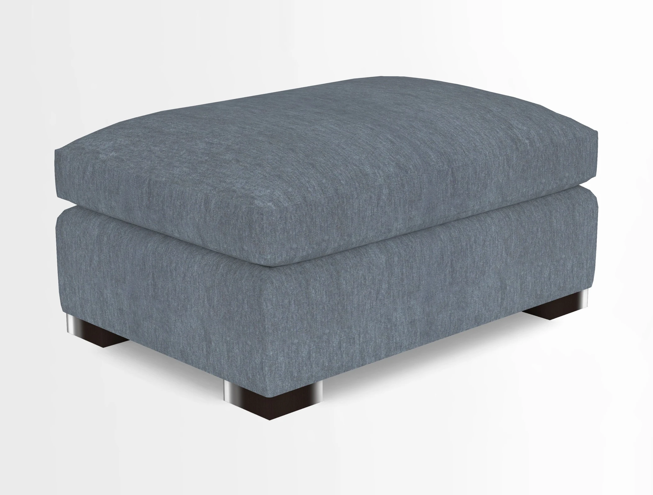 Wadenhoe Storage Footstool in Two Tone Plain Biscuit