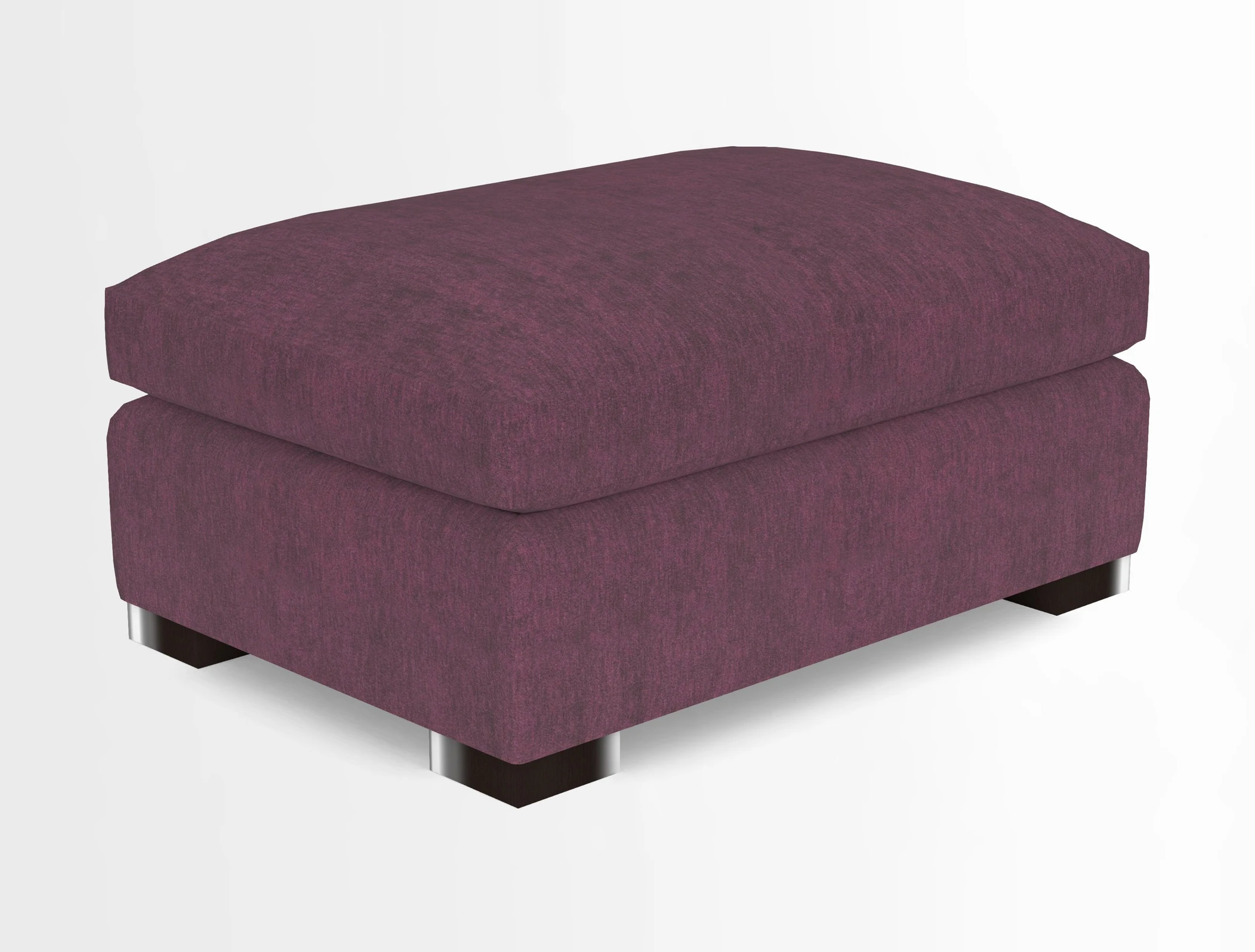 Wadenhoe Storage Footstool in Two Tone Plain Biscuit