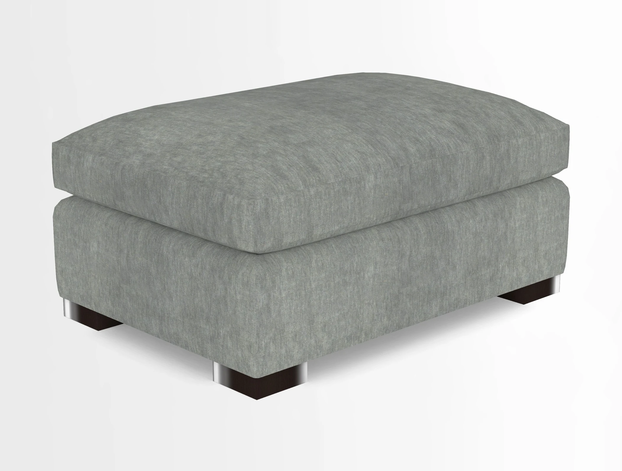 Wadenhoe Storage Footstool in Two Tone Plain Biscuit