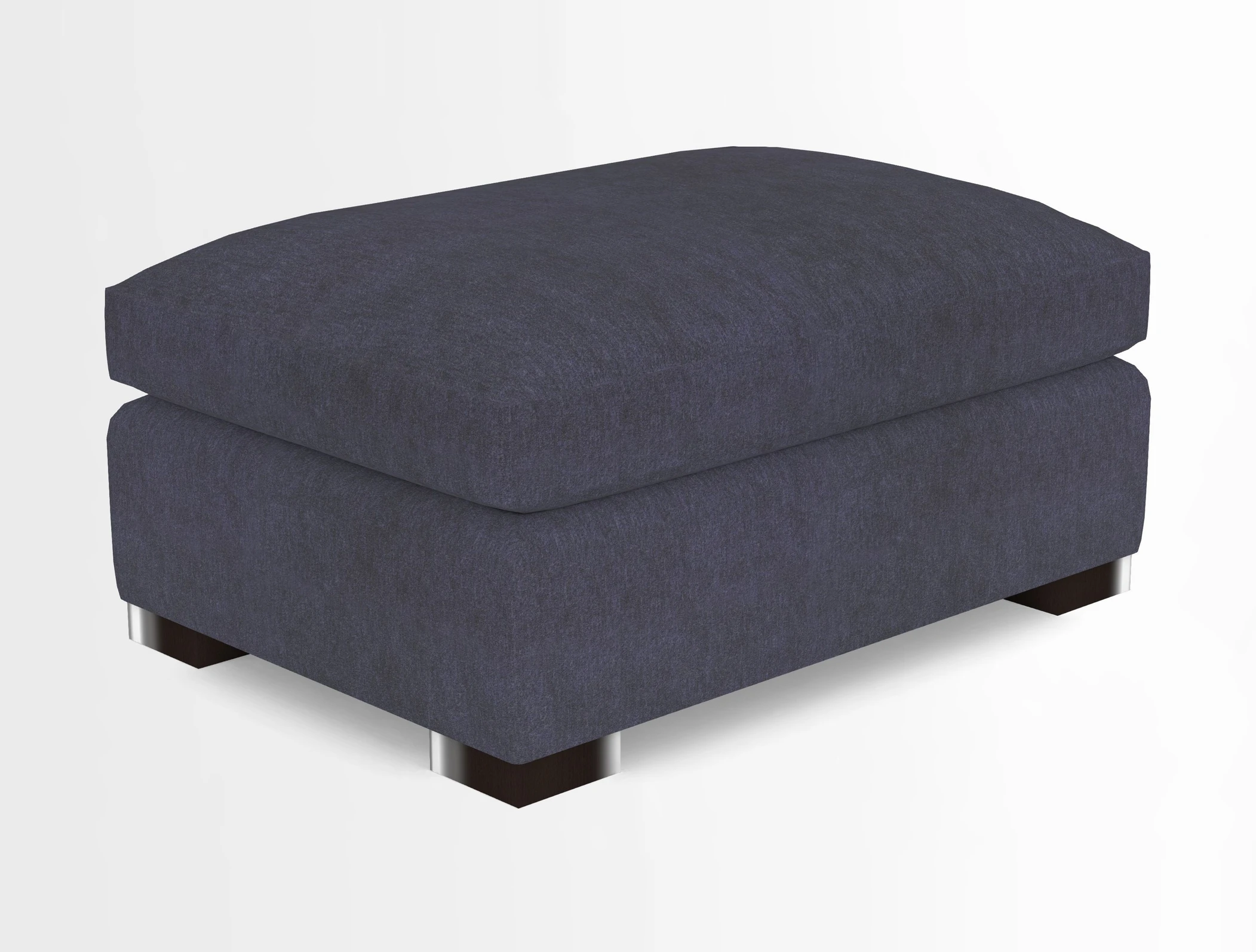 Wadenhoe Storage Footstool in Two Tone Plain Biscuit