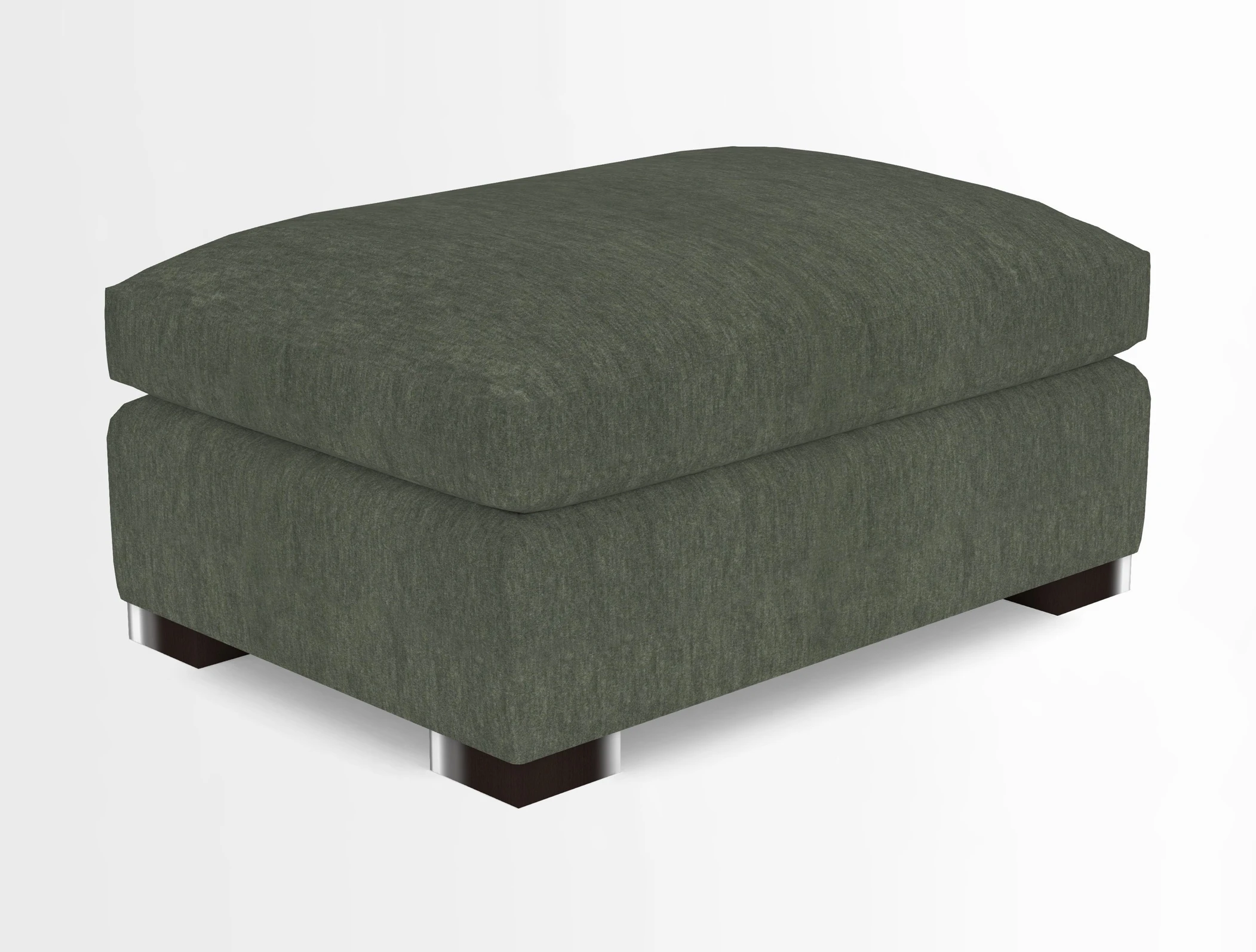 Wadenhoe Storage Footstool in Two Tone Plain Biscuit
