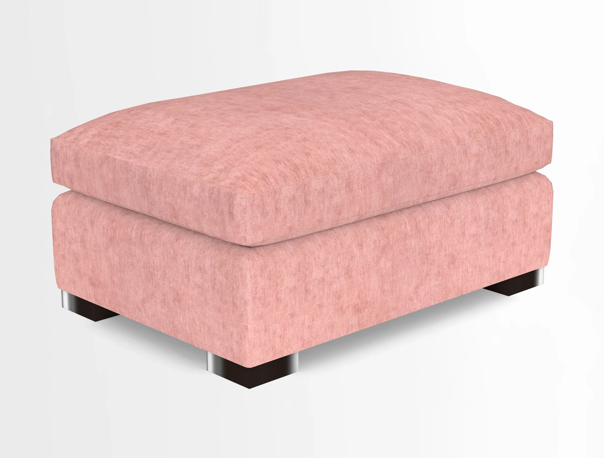 Wadenhoe Storage Footstool in Two Tone Plain Biscuit