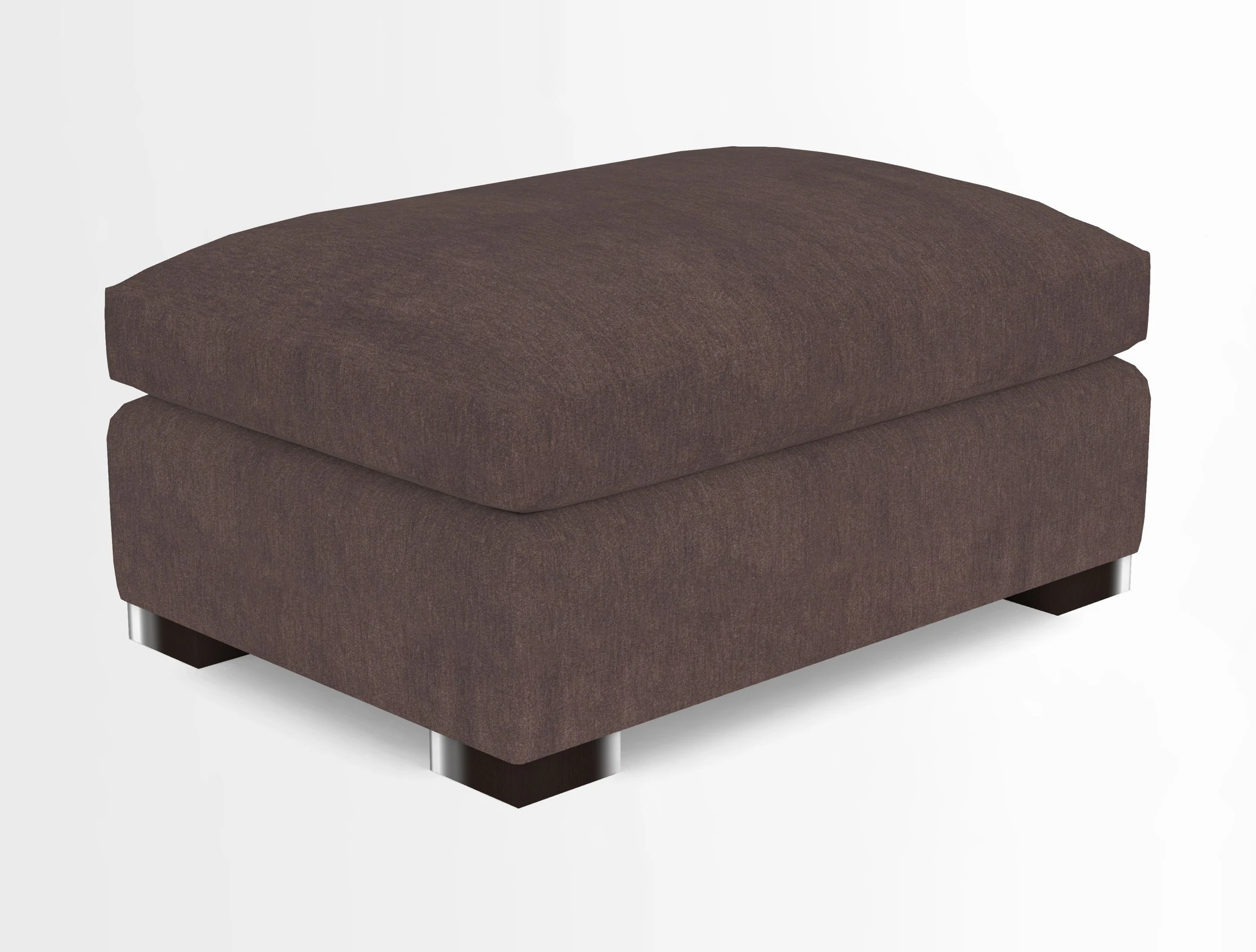 Wadenhoe Storage Footstool in Two Tone Plain Biscuit