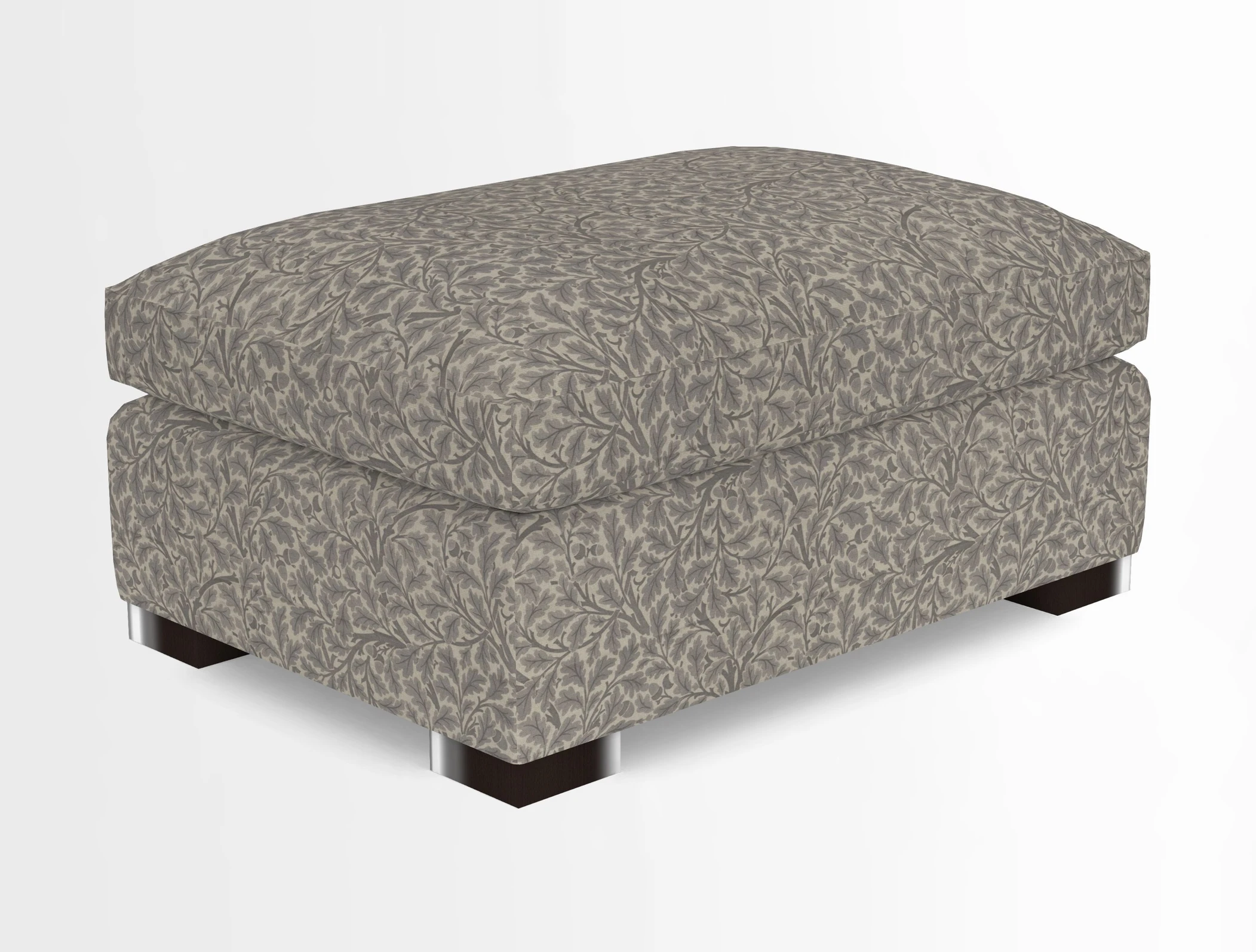 Wadenhoe Storage Footstool in Two Tone Plain Biscuit