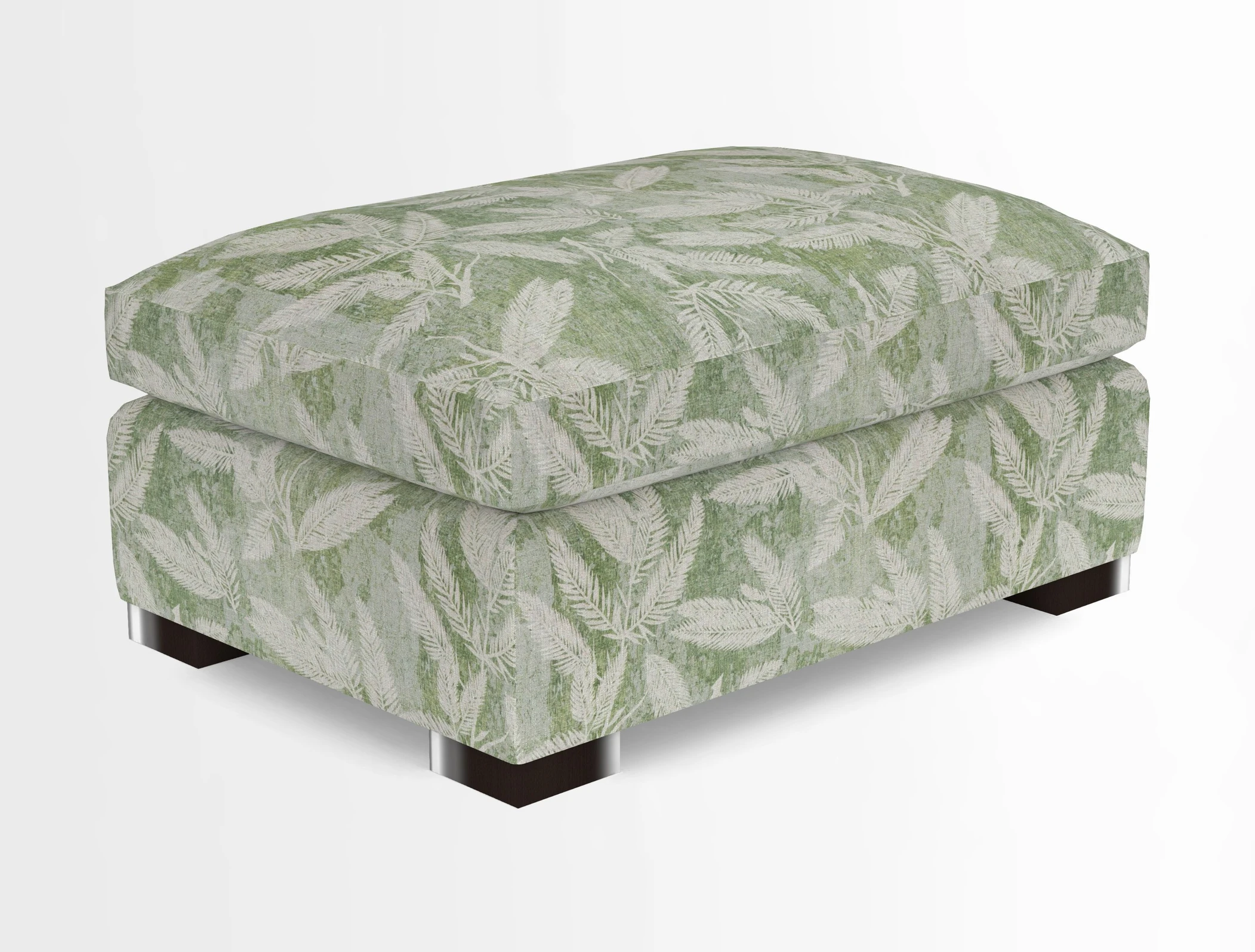 Wadenhoe Storage Footstool in Two Tone Plain Biscuit