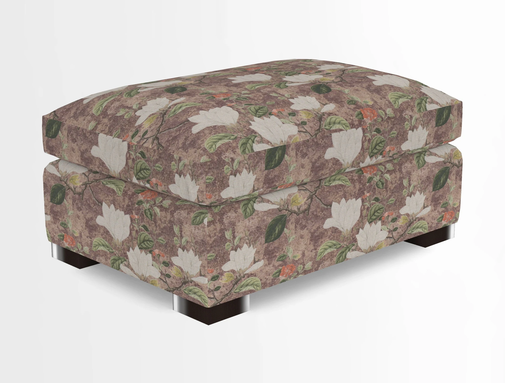 Wadenhoe Storage Footstool in Two Tone Plain Biscuit
