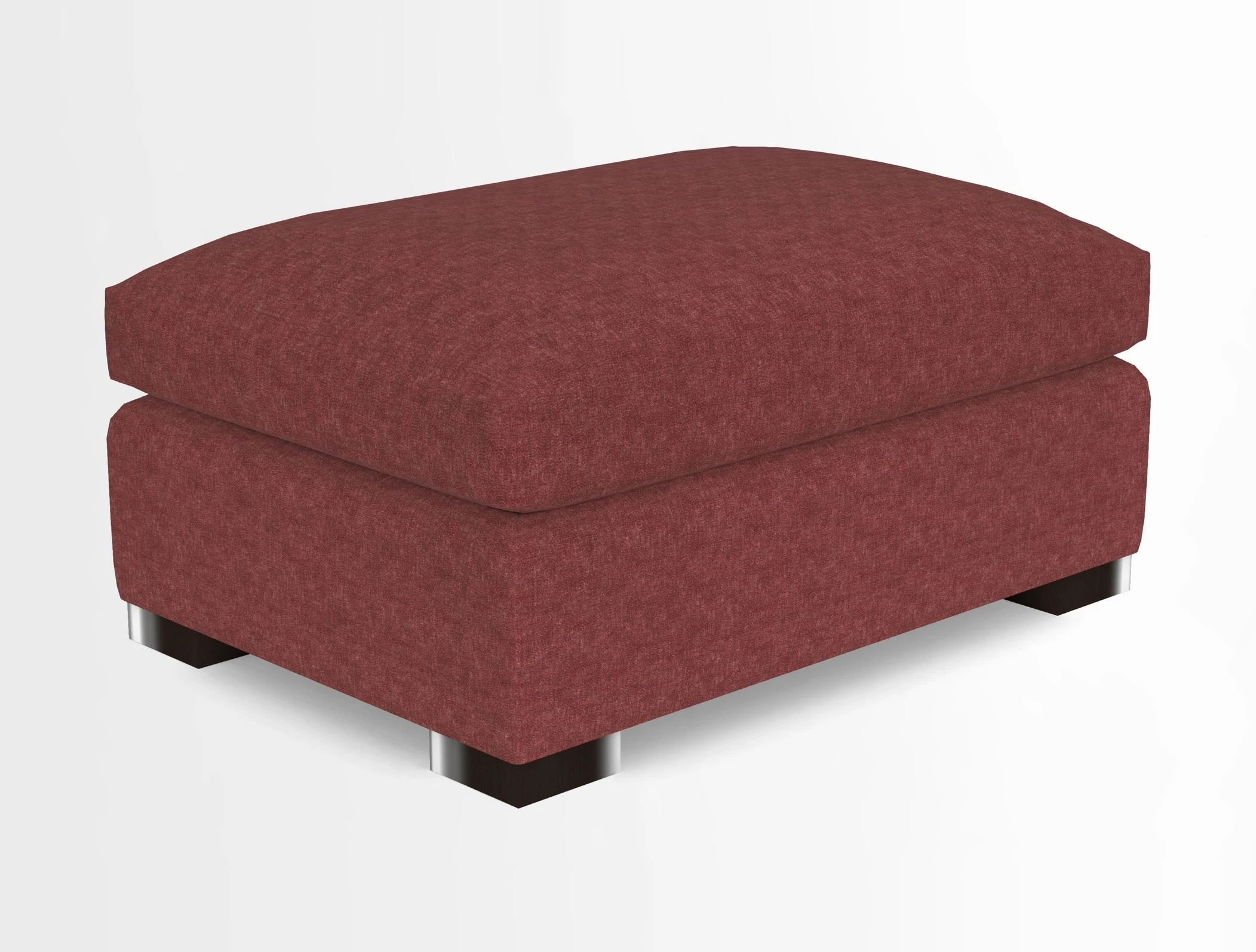 Wadenhoe Storage Footstool in Two Tone Plain Biscuit