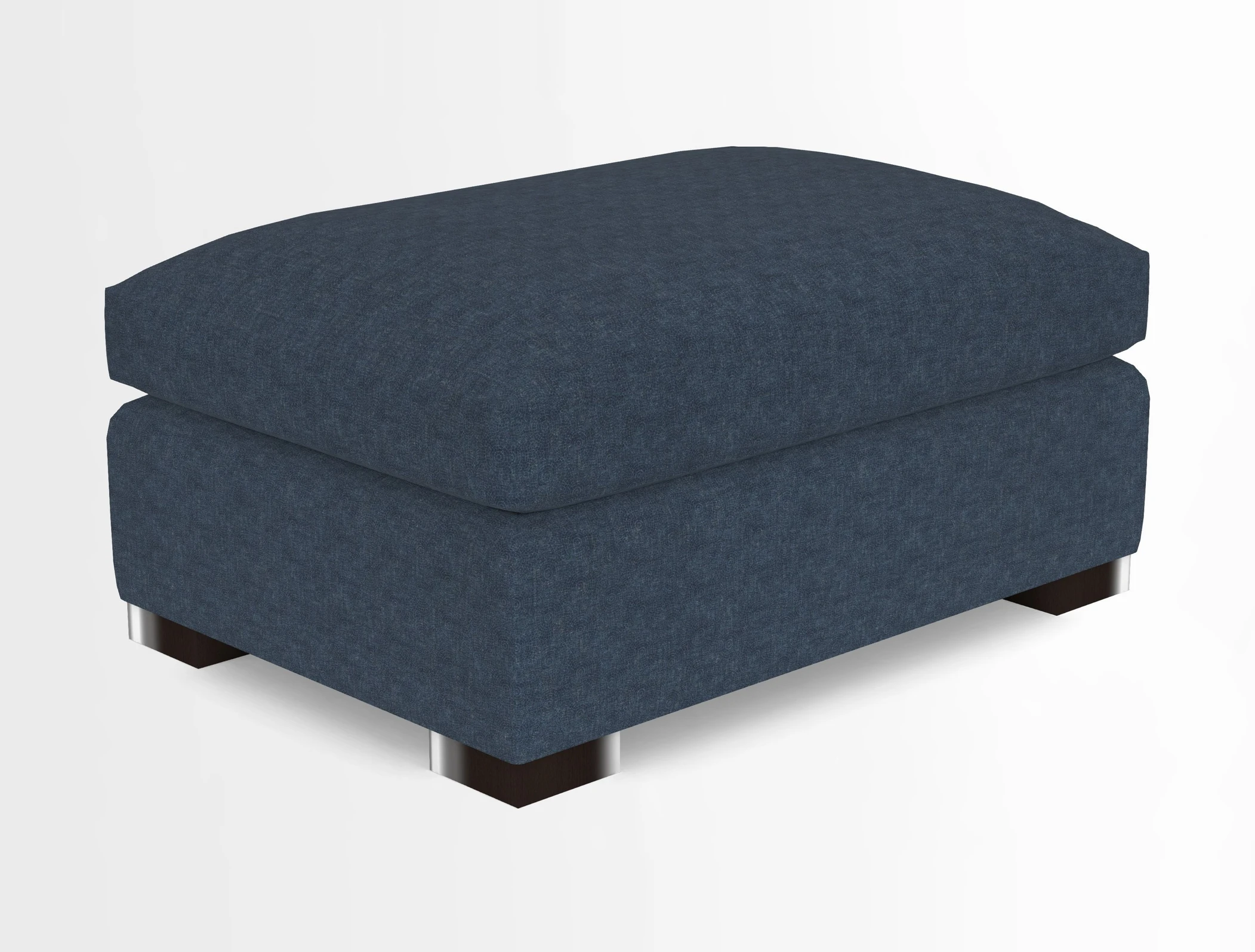 Wadenhoe Storage Footstool in Two Tone Plain Biscuit