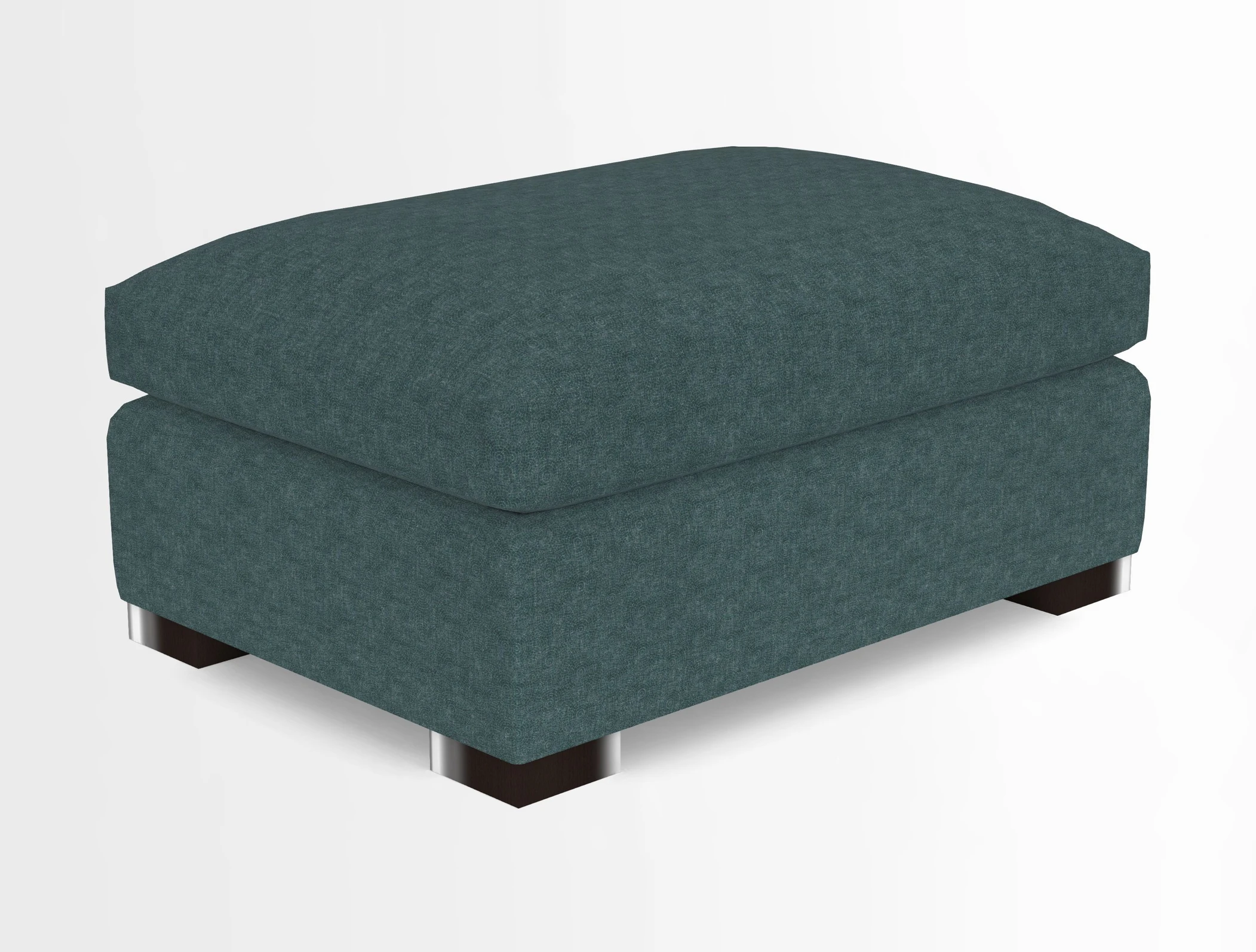 Wadenhoe Storage Footstool in Two Tone Plain Biscuit