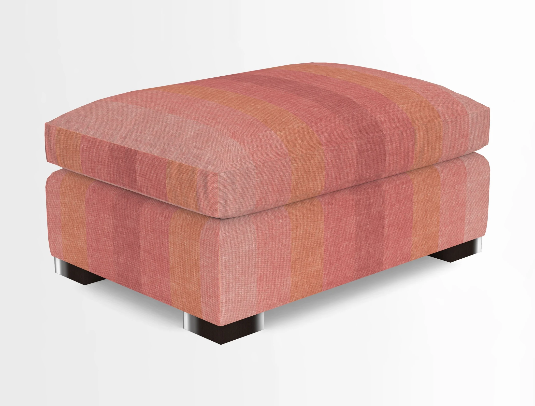 Wadenhoe Storage Footstool in Two Tone Plain Biscuit
