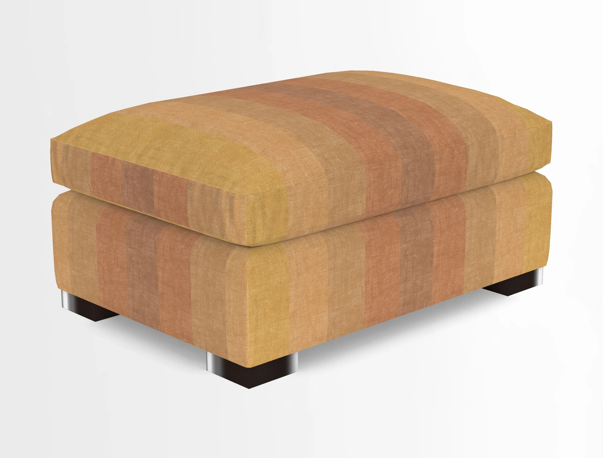 Wadenhoe Storage Footstool in Two Tone Plain Biscuit
