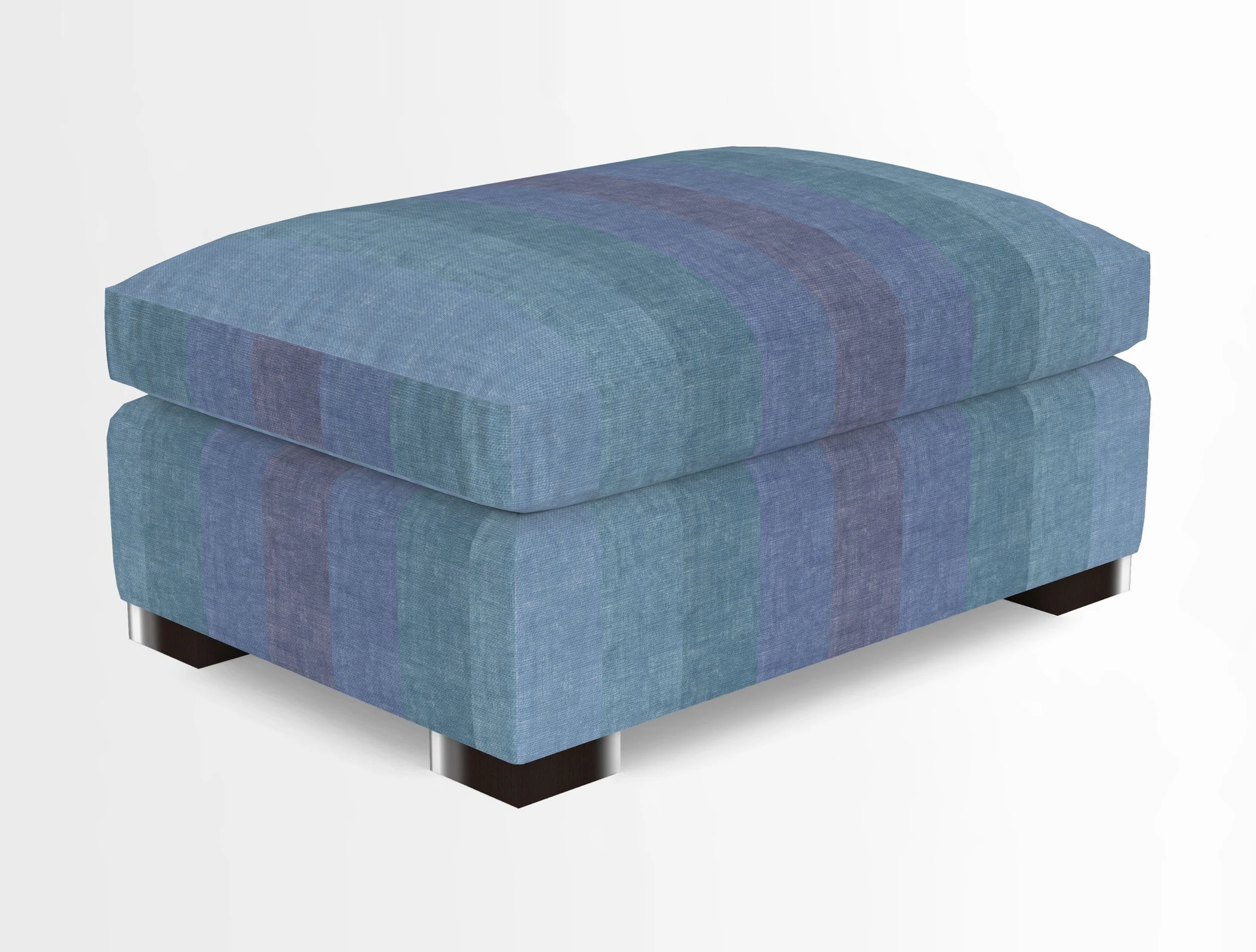 Wadenhoe Storage Footstool in Two Tone Plain Biscuit