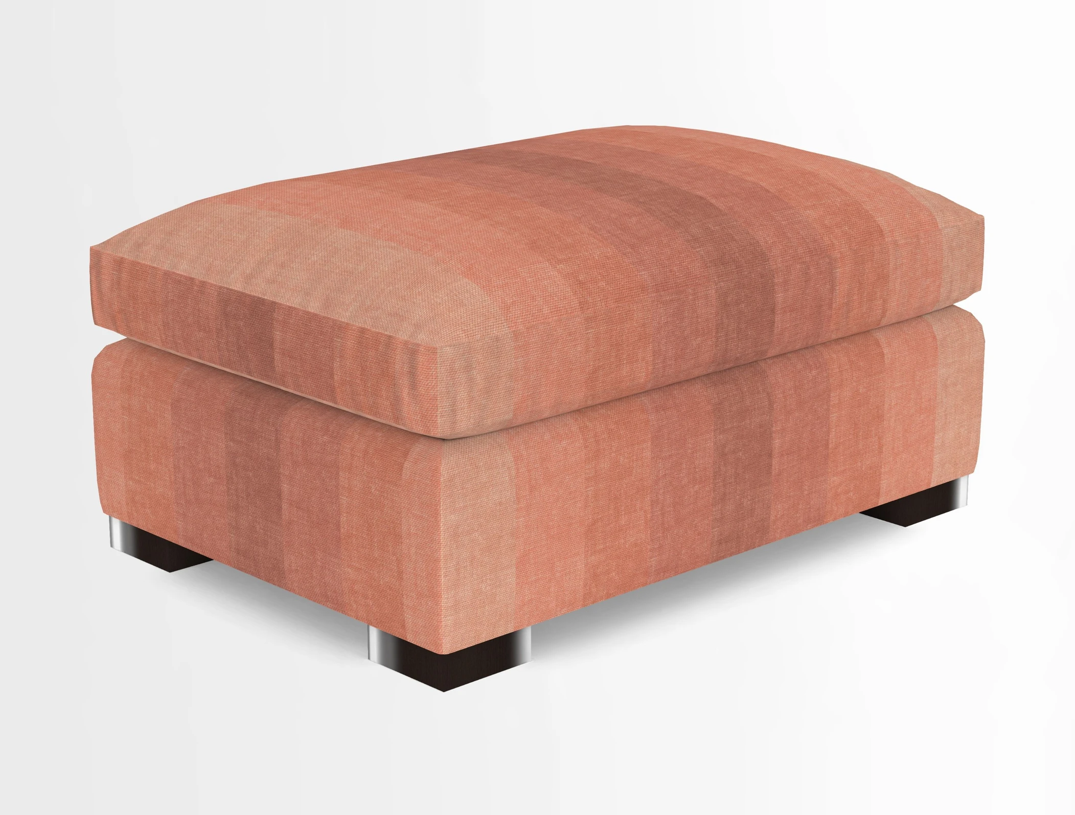Wadenhoe Storage Footstool in Two Tone Plain Biscuit