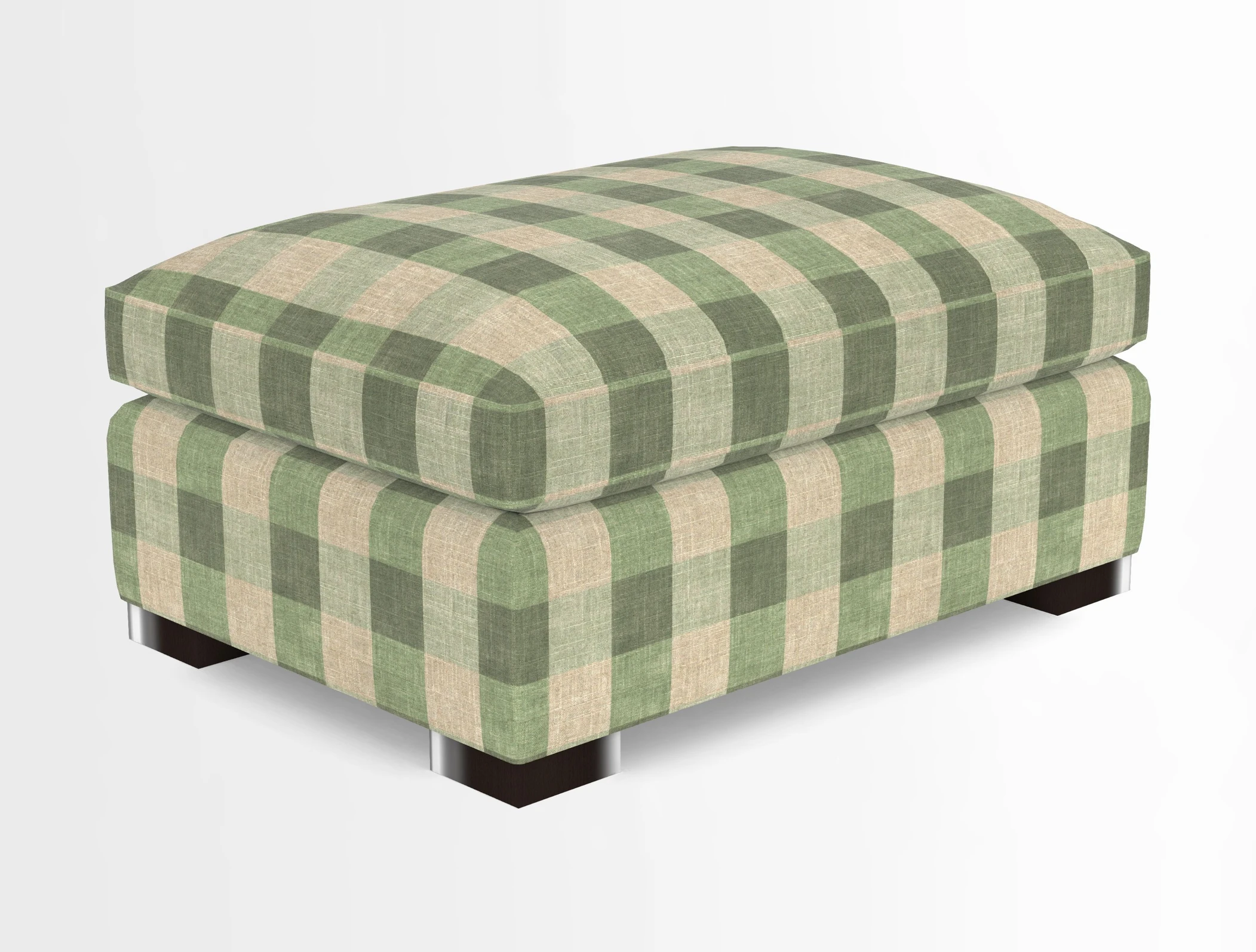 Wadenhoe Storage Footstool in Two Tone Plain Biscuit