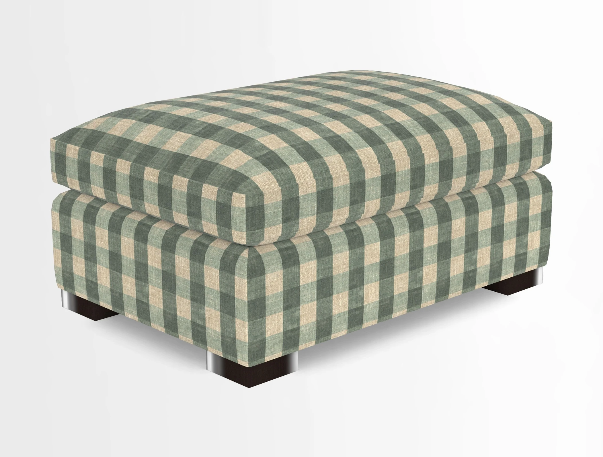 Wadenhoe Storage Footstool in Two Tone Plain Biscuit