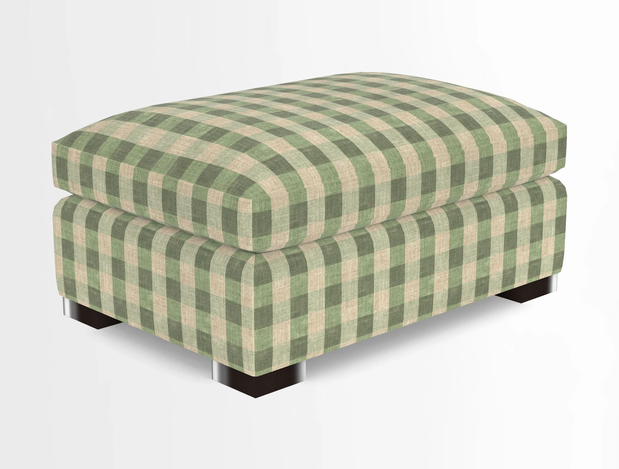 Wadenhoe Storage Footstool in Two Tone Plain Biscuit