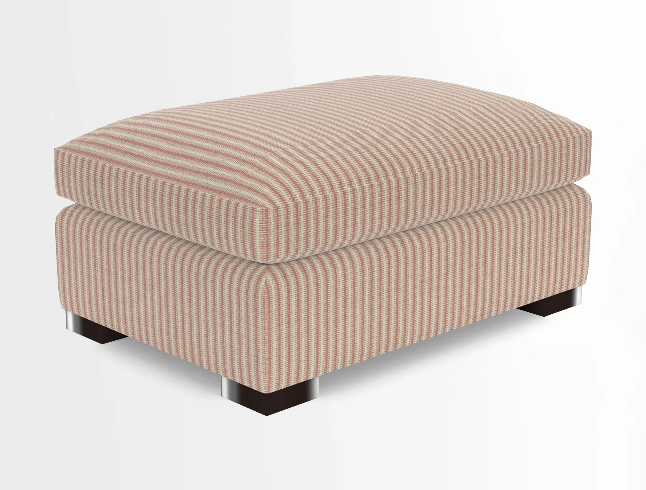 Wadenhoe Storage Footstool in Two Tone Plain Biscuit