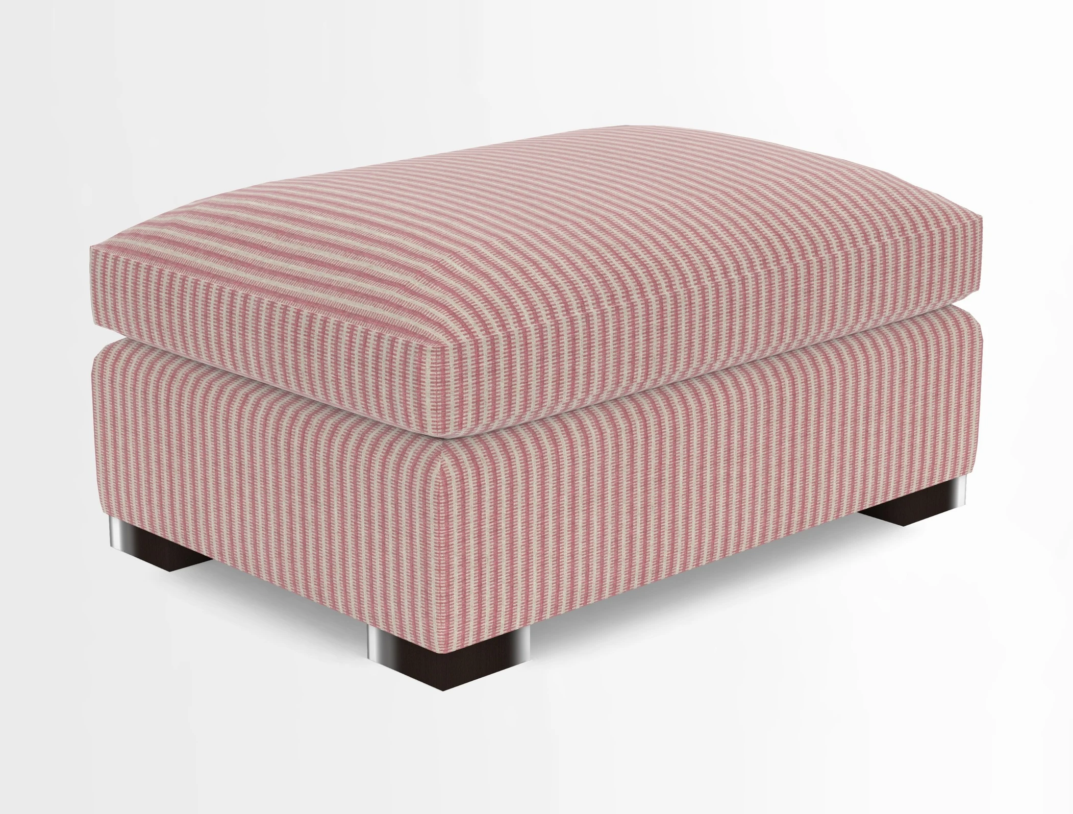 Wadenhoe Storage Footstool in Two Tone Plain Biscuit