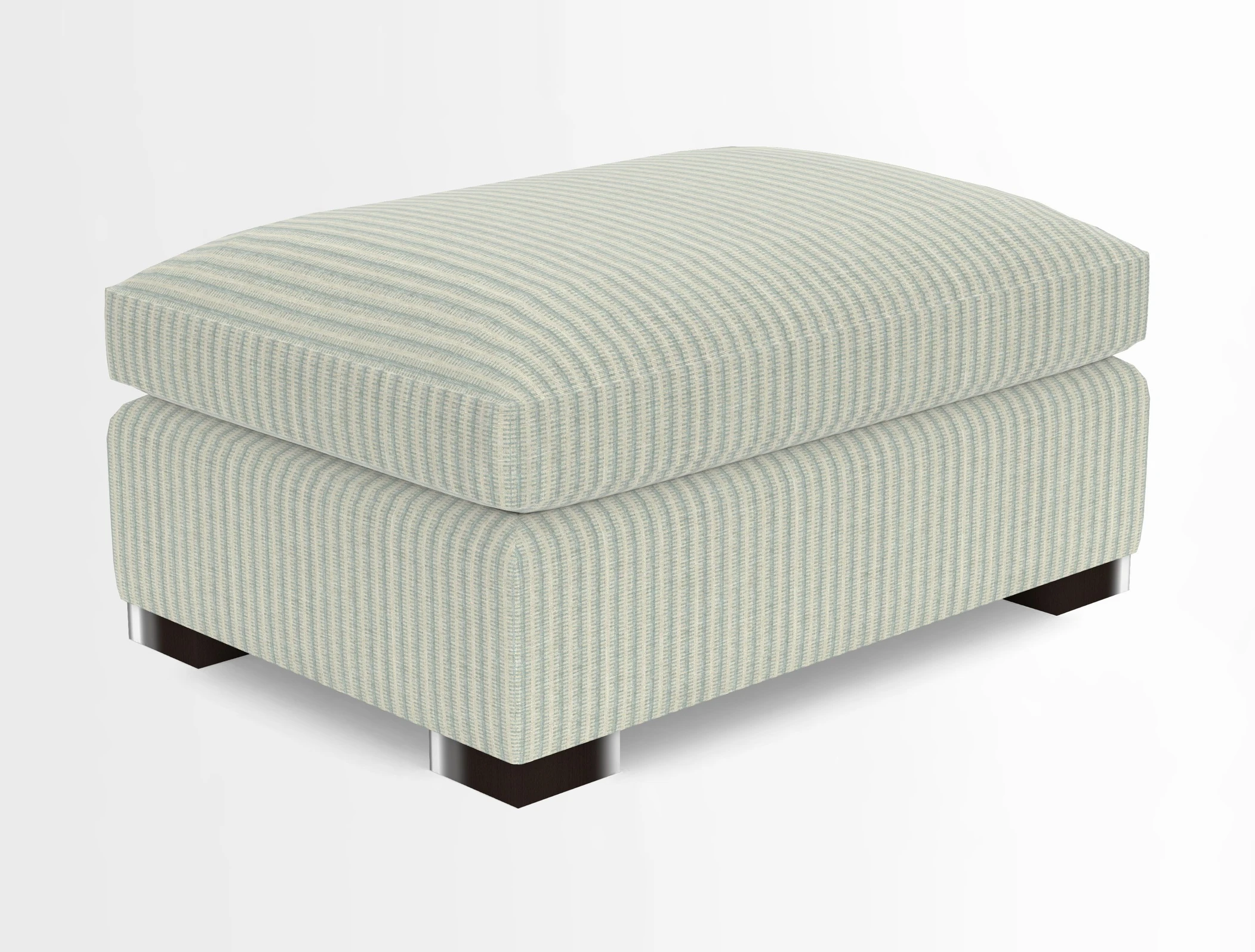 Wadenhoe Storage Footstool in Two Tone Plain Biscuit