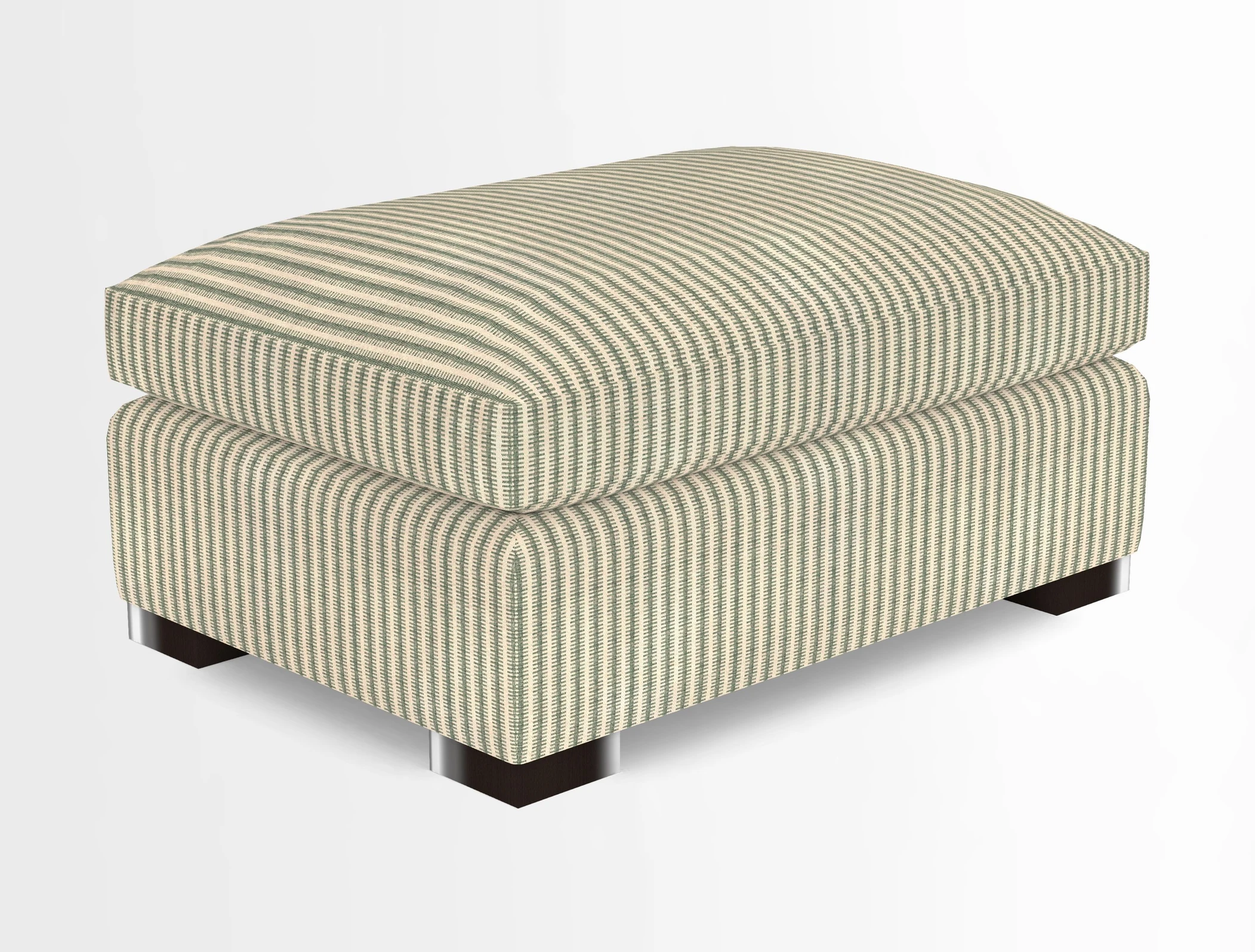 Wadenhoe Storage Footstool in Two Tone Plain Biscuit