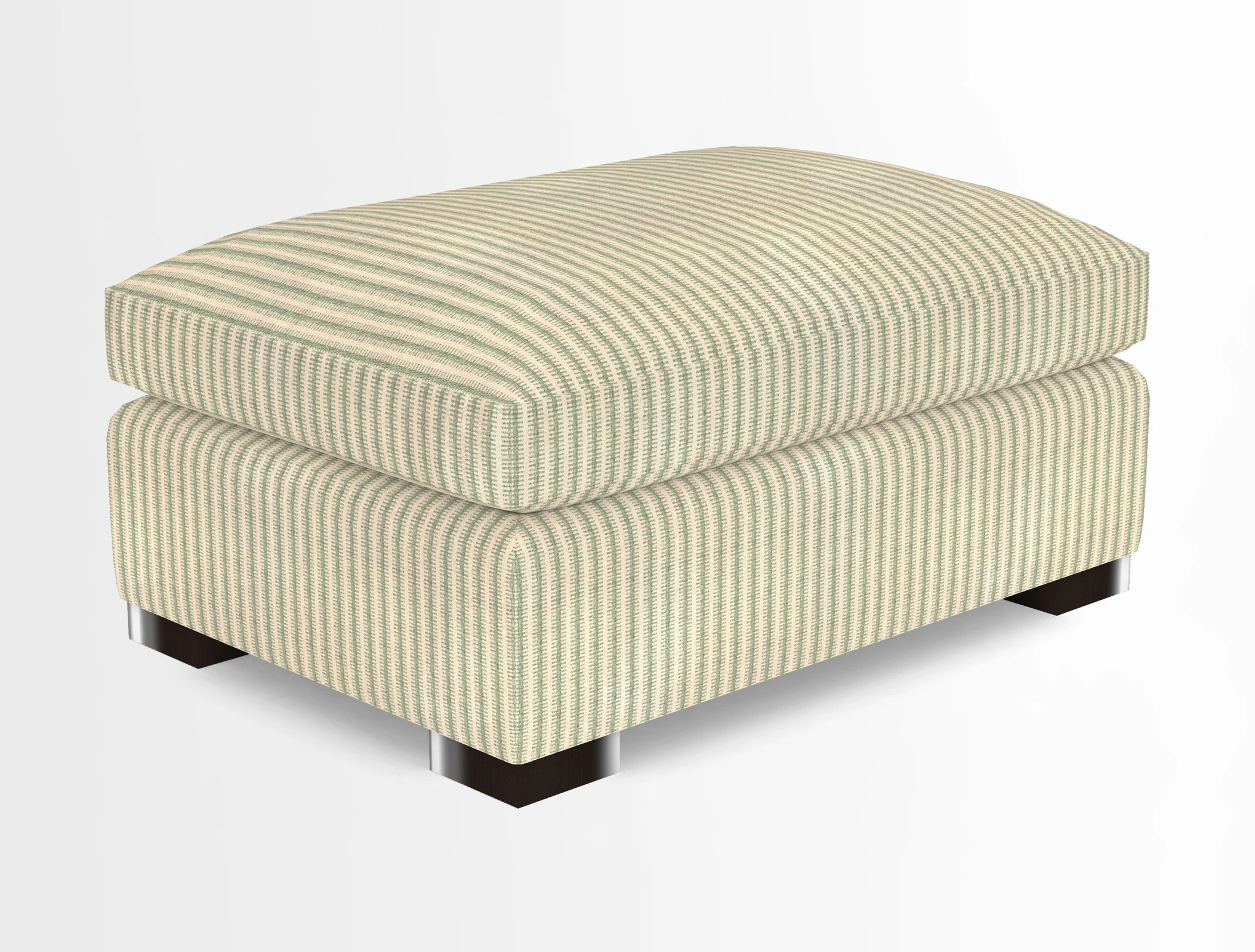 Wadenhoe Storage Footstool in Two Tone Plain Biscuit